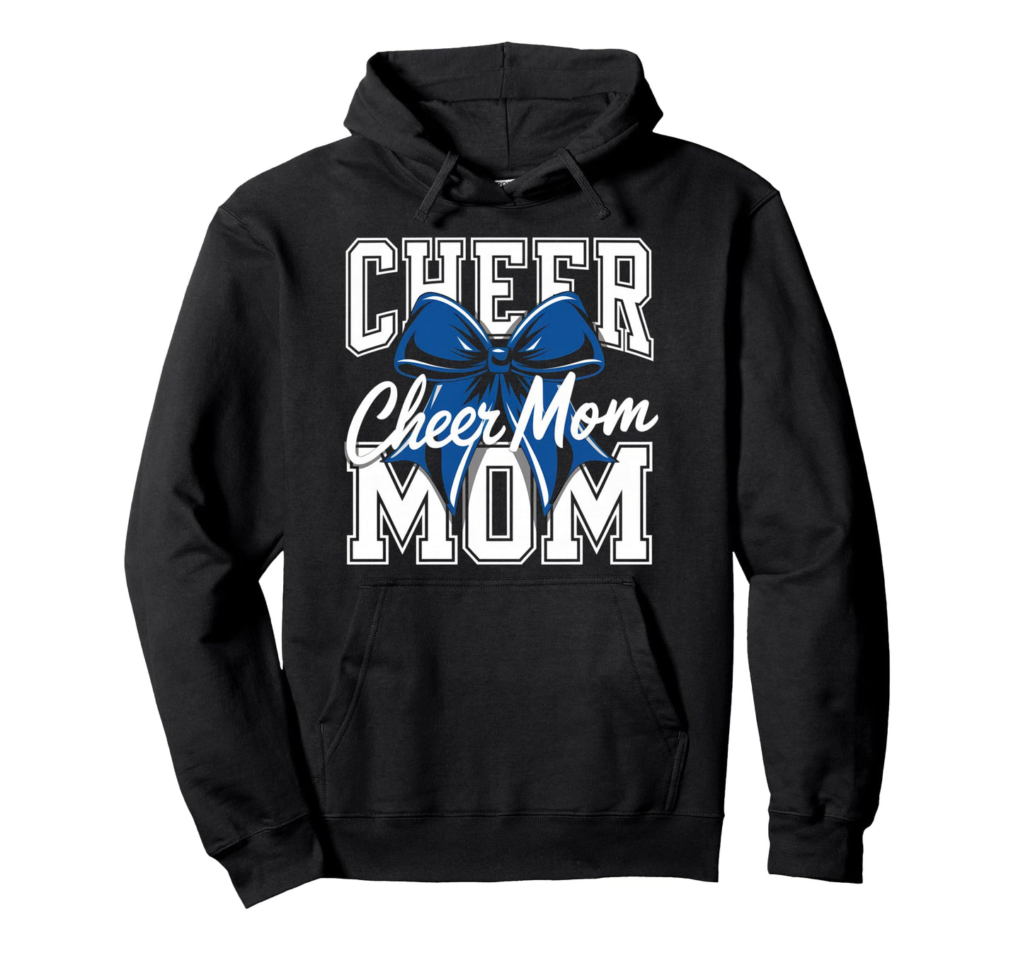 Cheer Mom Mother Bow Cheerleader Game Day Hoodie - Custom Art Print Unisex - T-Shirt, Sweatshirt, Hoodie