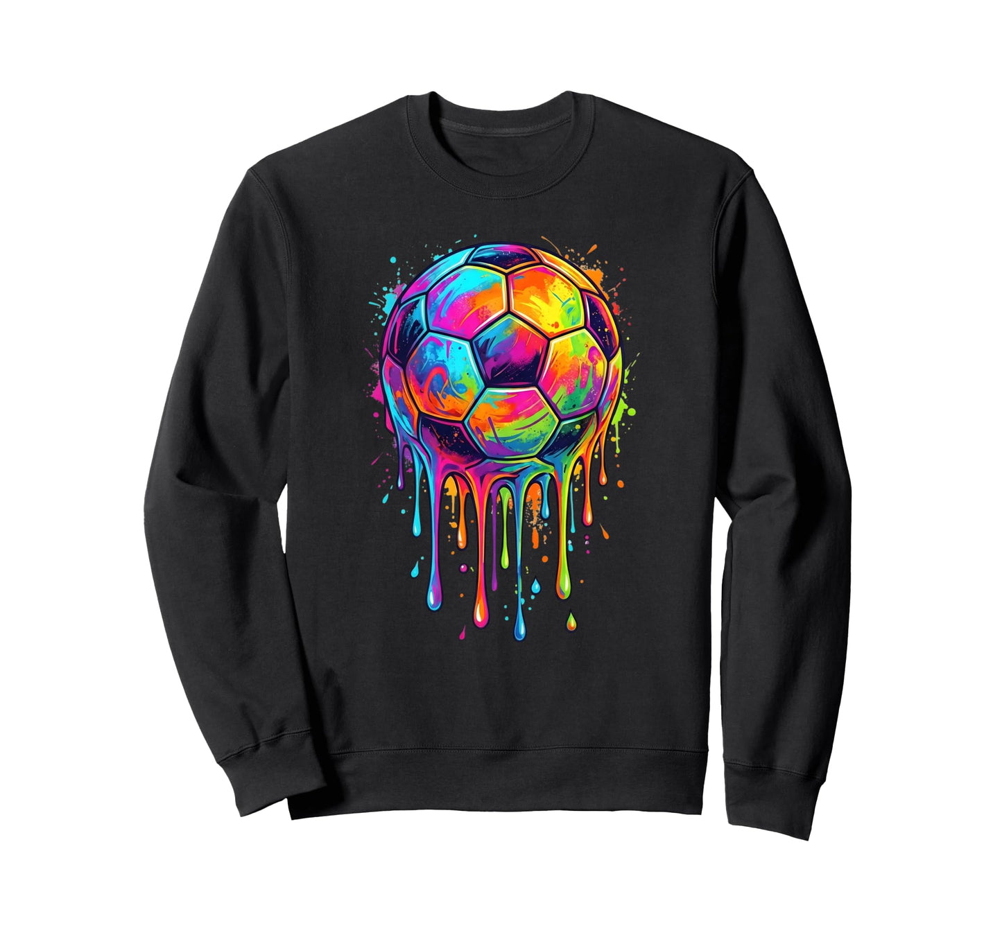 Dripping Soccer Drip Ice Cream Sweatshirt - Streetwear Style for Adults - T-Shirt, Sweatshirt, Hoodie