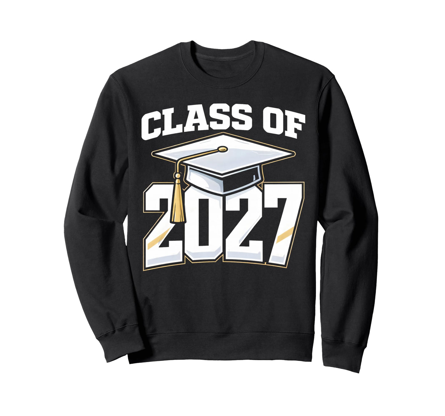 Senior Graduation School Class 2027 Sweatshirt - Graphic Print for Adults - T-Shirt, Sweatshirt, Hoodie
