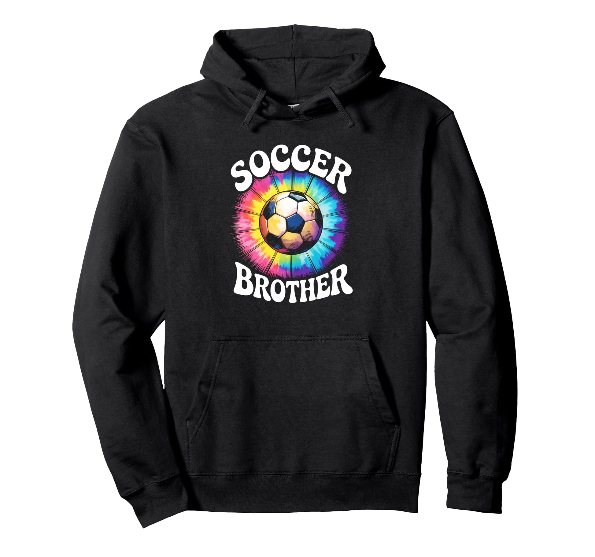 Soccer Brother Tie Dye Spirit Hoodie - Unique Graphic Men Women - T-Shirt, Sweatshirt, Hoodie