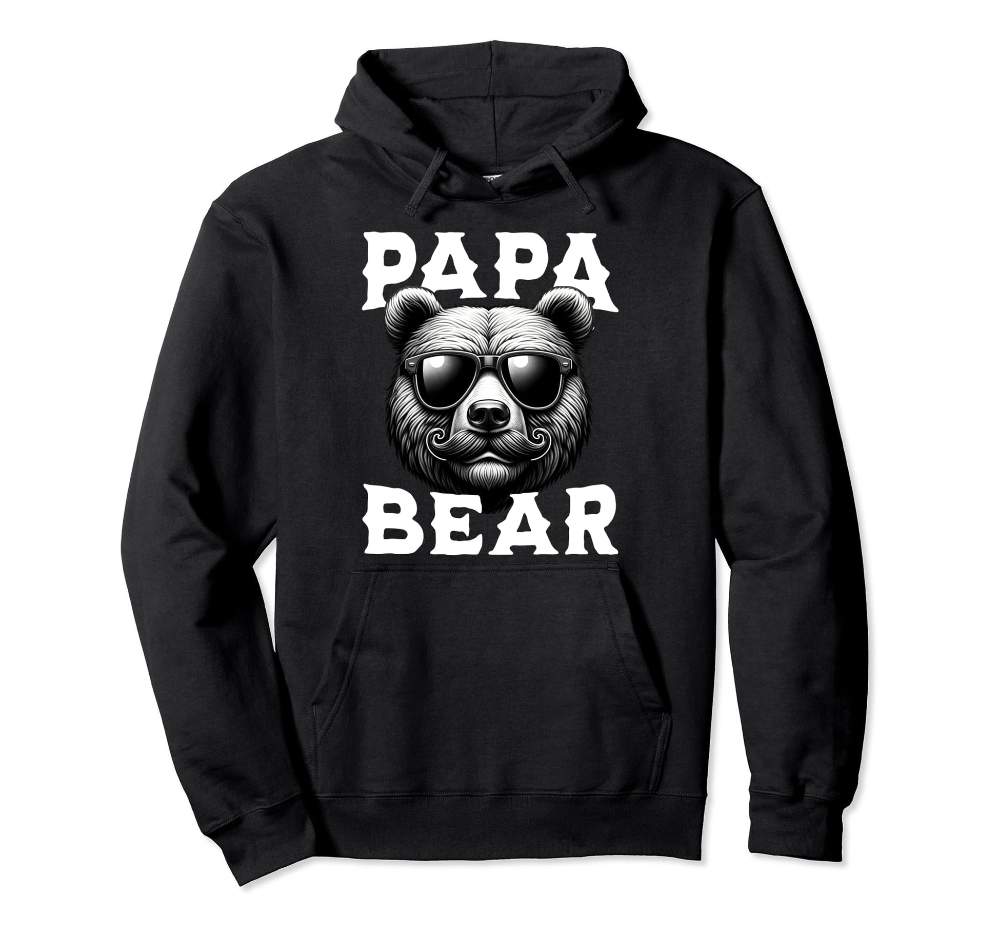 Papa Bear Fathers Day Father Hoodie - Casual Everyday Wear for Adults - T-Shirt, Sweatshirt, Hoodie