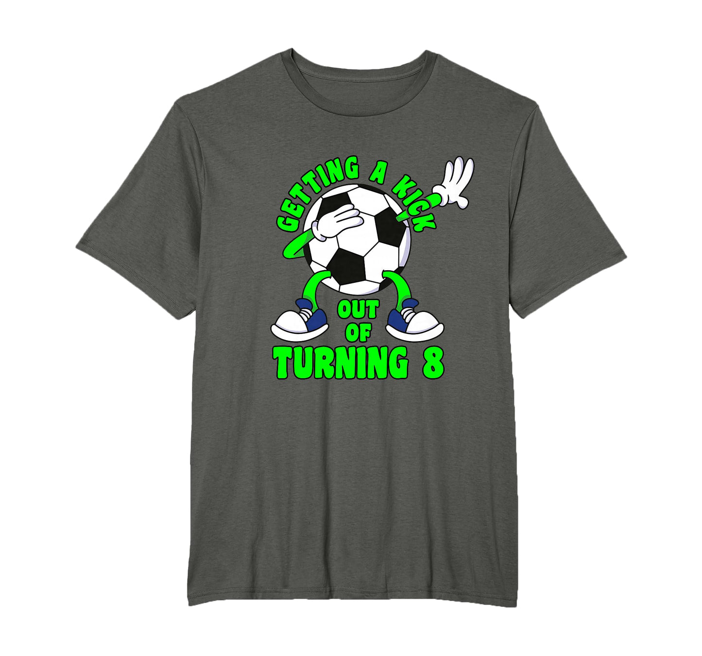 8 Year Old Happy 8Th Birthday Soccer 8Th T-Shirt - Trendy Graphic Unisex - T-Shirt, Sweatshirt, Hoodie
