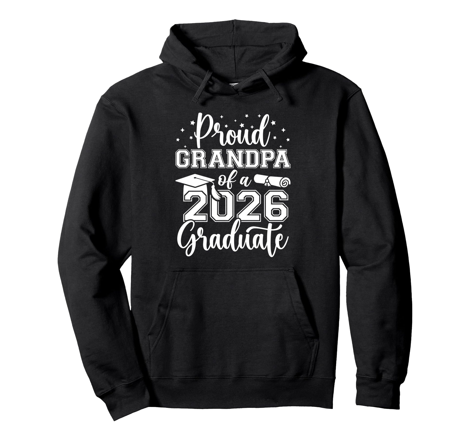 Proud Grandpa Class 2026 Graduate Hoodie - Fun Novelty Design Unisex - T-Shirt, Sweatshirt, Hoodie