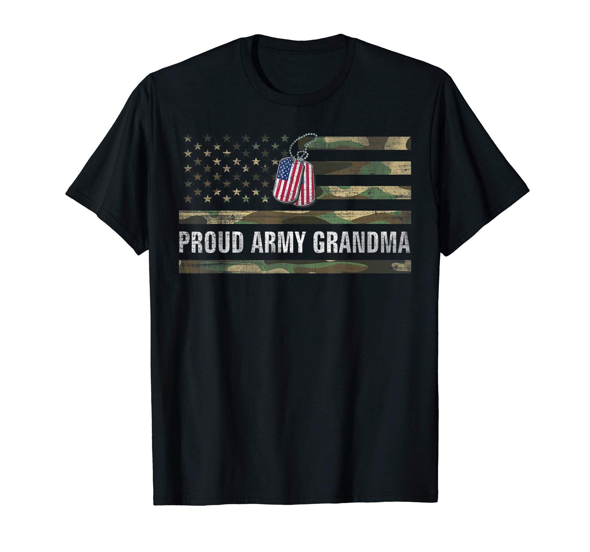 American Flag Proud Army Grandma T-Shirt - Aesthetic Graphic Unisex - T-Shirt, Sweatshirt, Hoodie