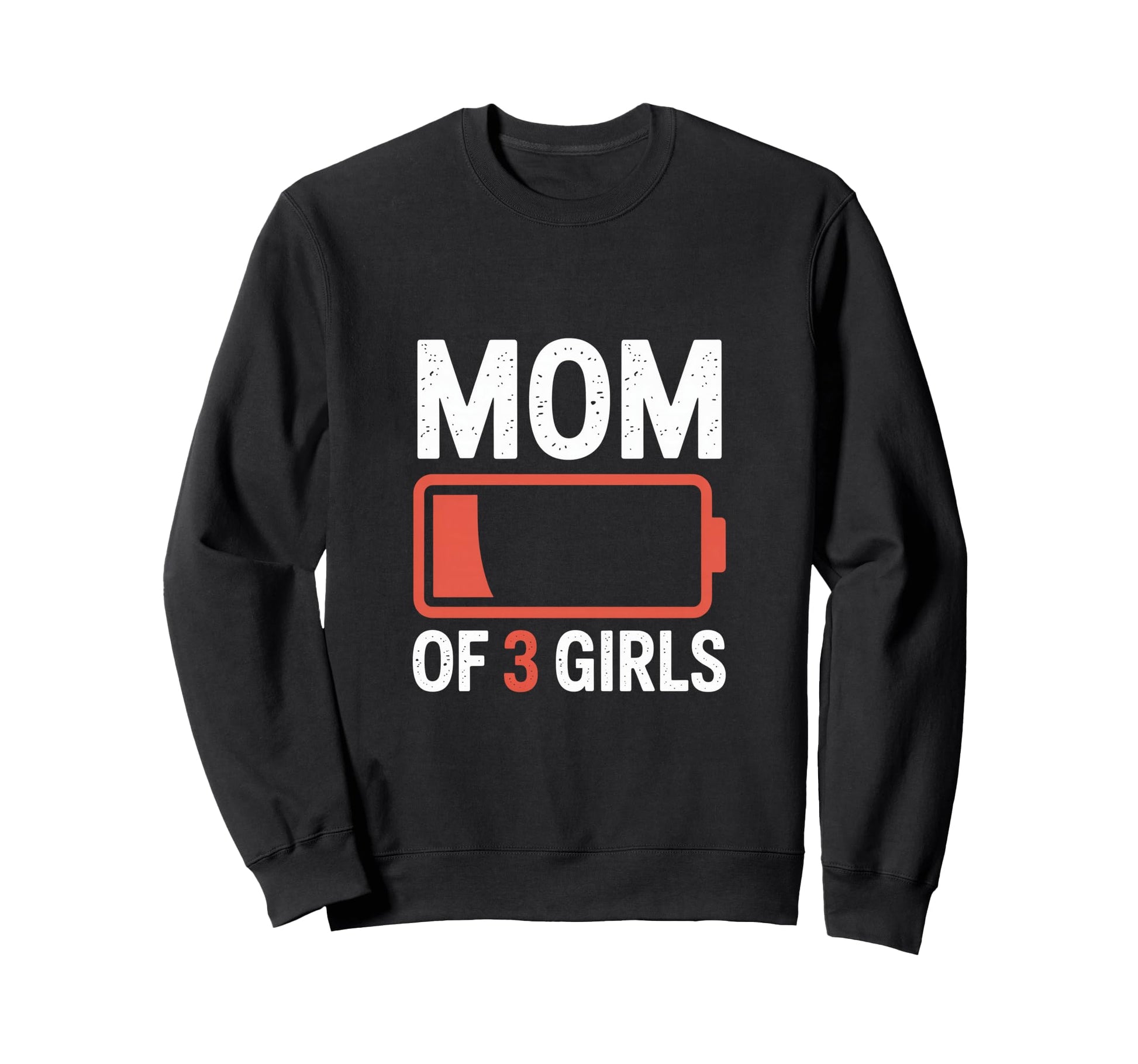 Mom 3 Funny Exhausted Mother Sweatshirt - Minimalist Print Unisex - T-Shirt, Sweatshirt, Hoodie