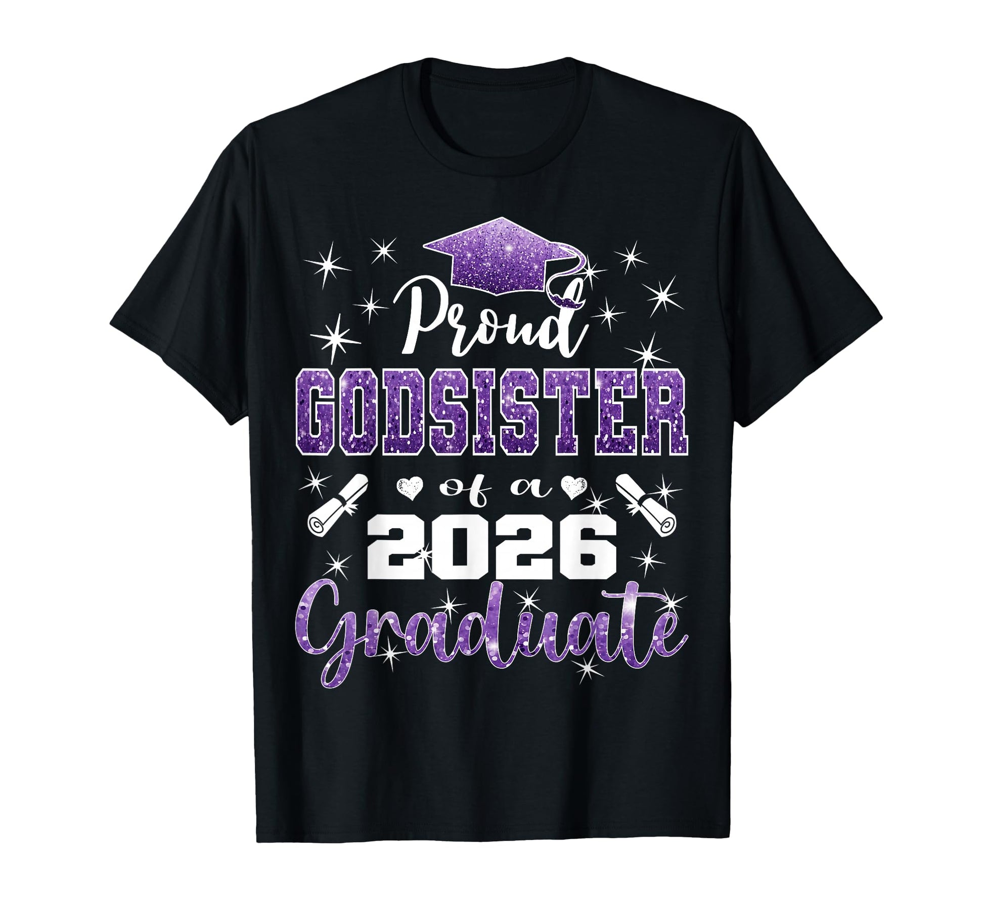Super Proud Godsister 2026 Graduate T-Shirt - Trendy Graphic Men Women - T-Shirt, Sweatshirt, Hoodie