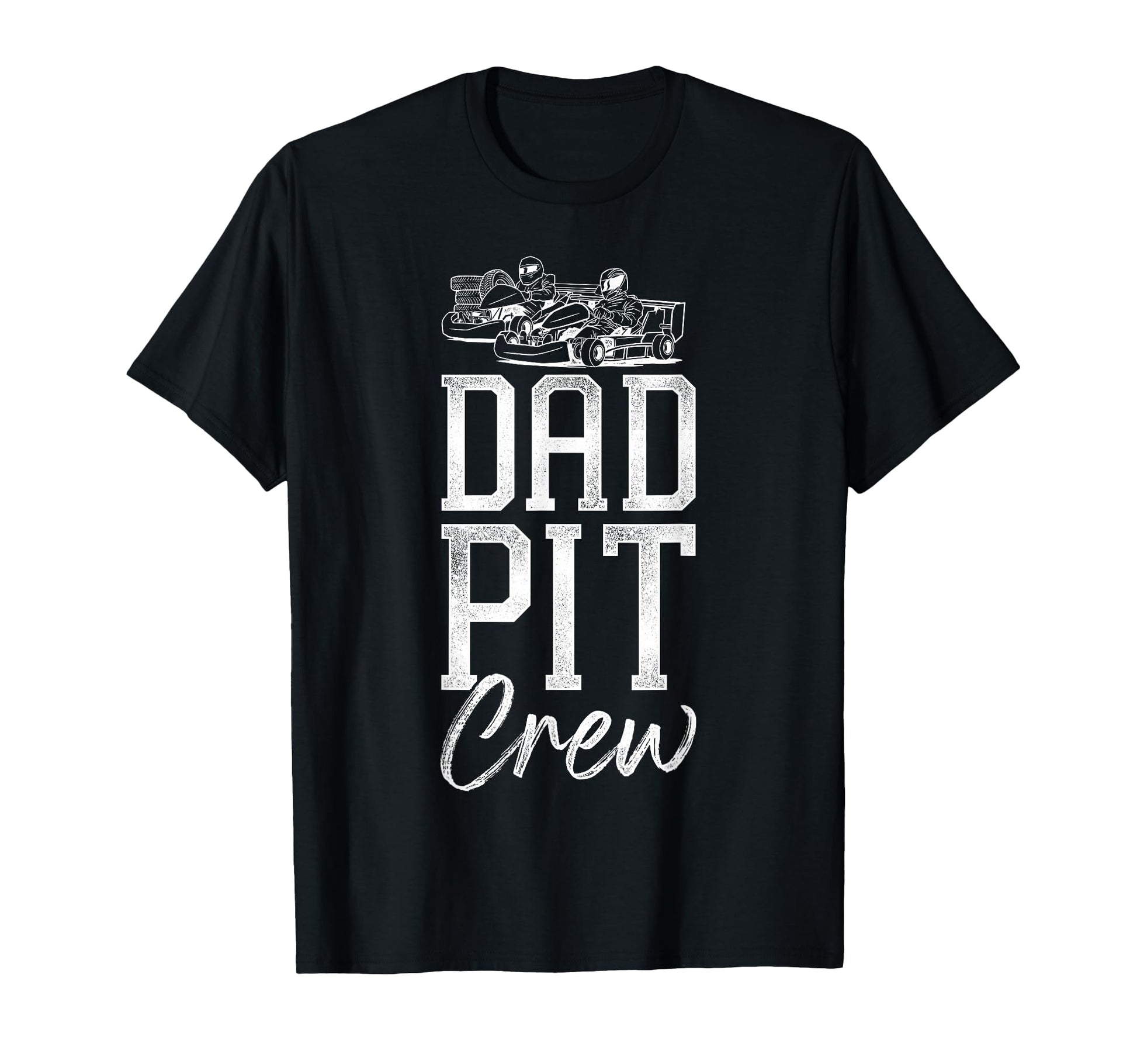 Go Kart Racing Dad Dad Pit Crew T-Shirt - Minimalist Print Unisex - T-Shirt, Sweatshirt, Hoodie