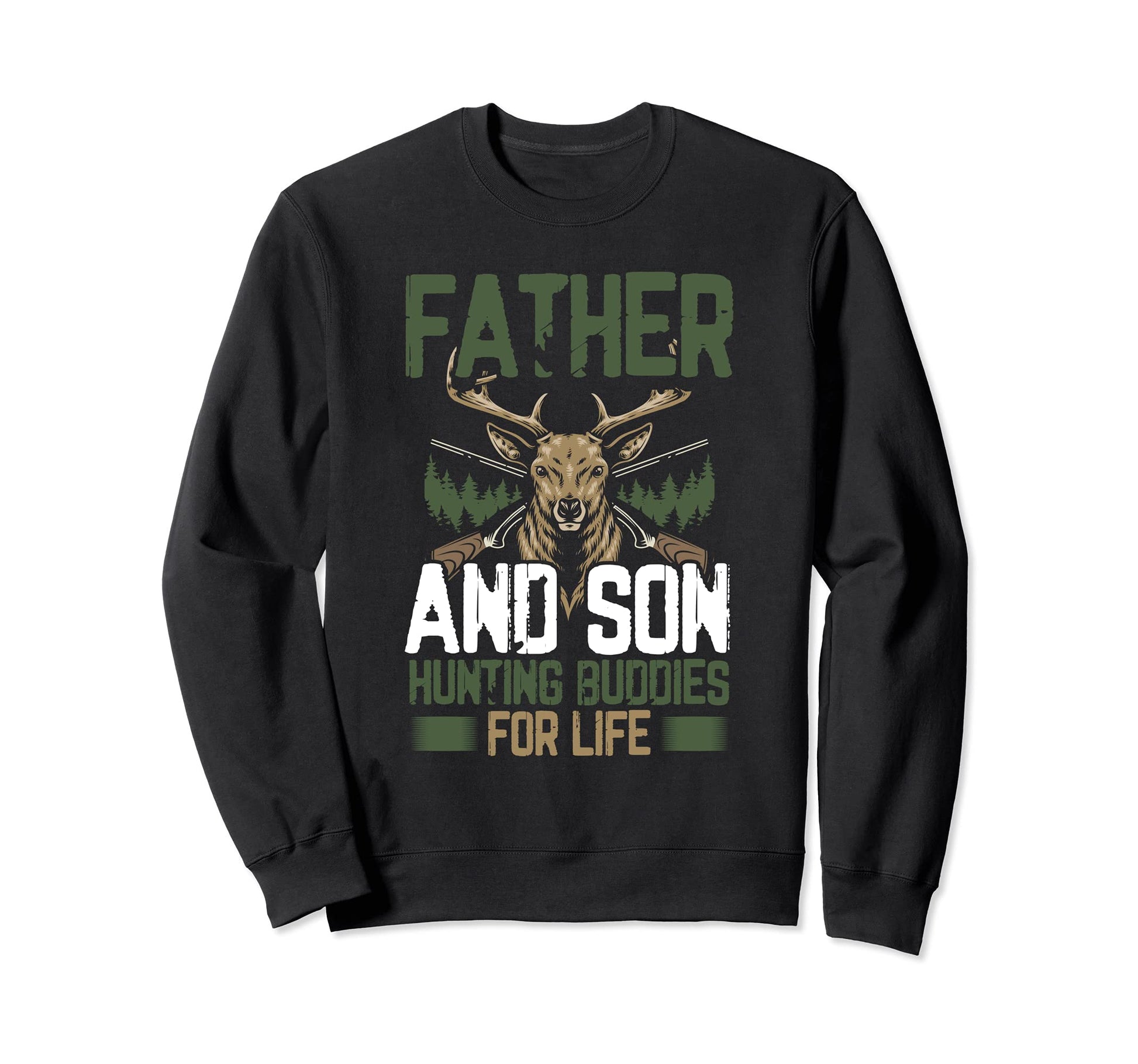 Father And Son Hunting Buddies Life Sweatshirt - Custom Art Print Unisex - T-Shirt, Sweatshirt, Hoodie