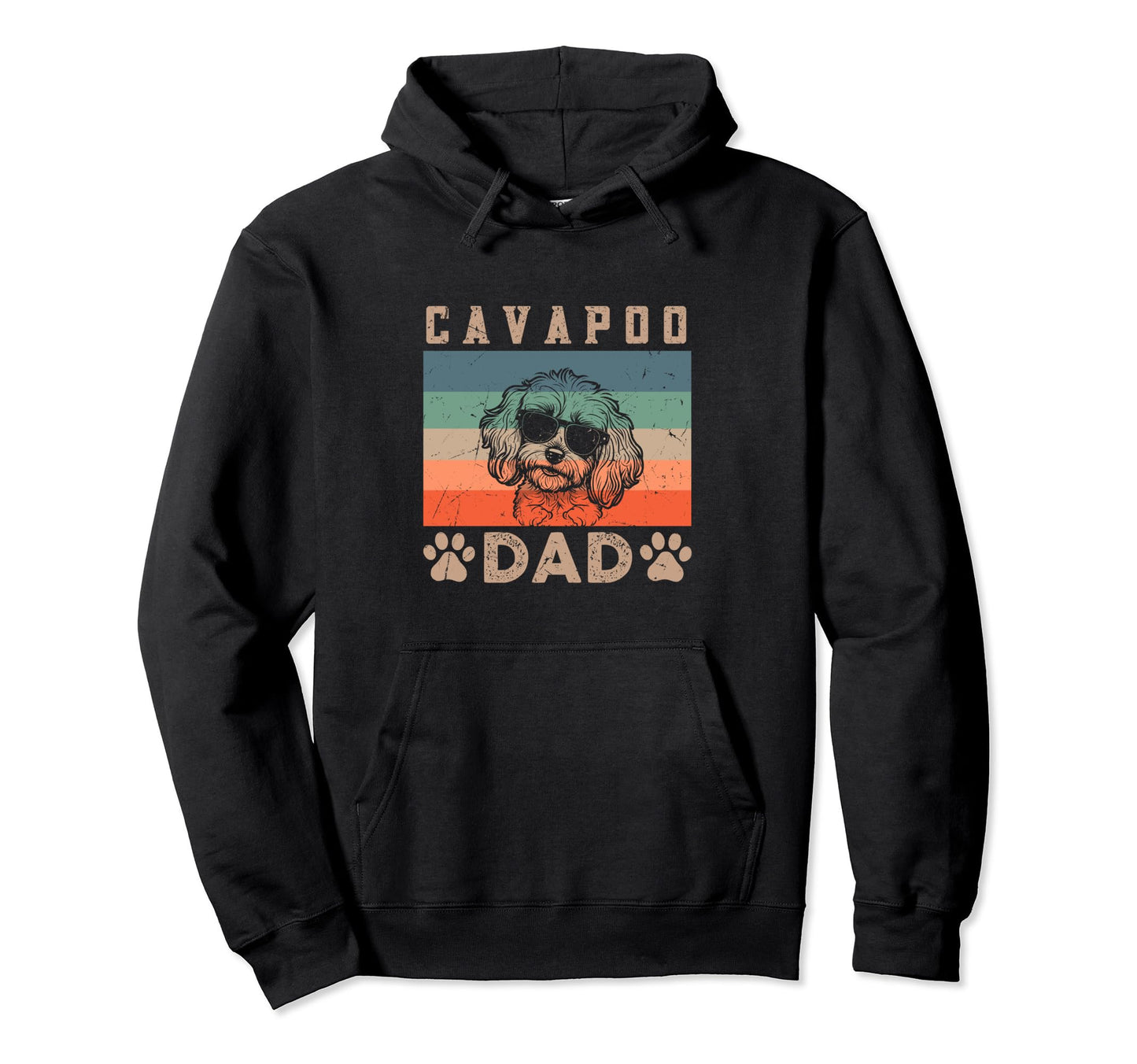 Cavapoo Dad Gifts Funny Dog Dad Fathers Hoodie - Graphic Print for Adults - T-Shirt, Sweatshirt, Hoodie