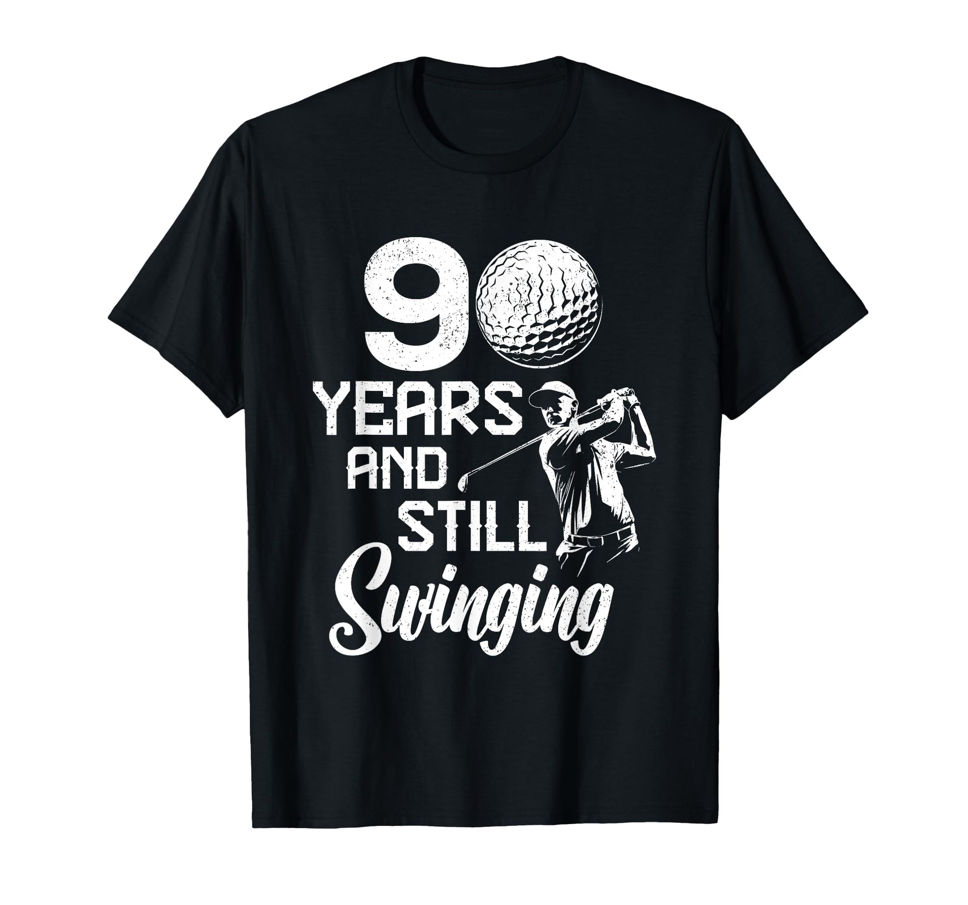90 Year Old Birthday Gifts Golfer T-Shirt - Custom Art Print for Adults - T-Shirt, Sweatshirt, Hoodie