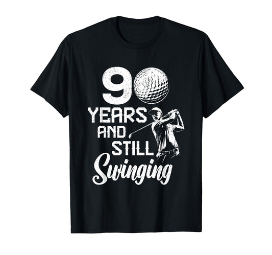 90 Year Old Birthday Gifts Golfer T-Shirt - Custom Art Print for Adults - T-Shirt, Sweatshirt, Hoodie