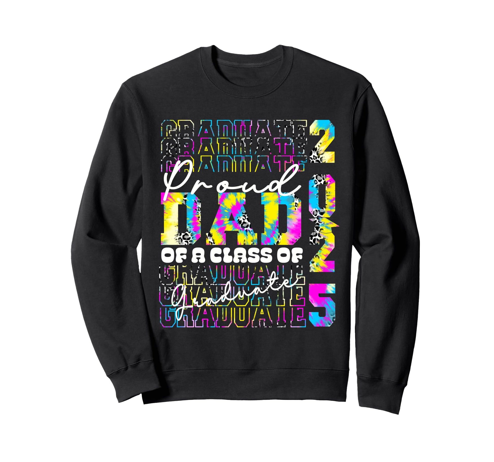 Proud Dad 2025 Graduate Grad Prom Tie Sweatshirt - Minimalist Print Unisex - T-Shirt, Sweatshirt, Hoodie