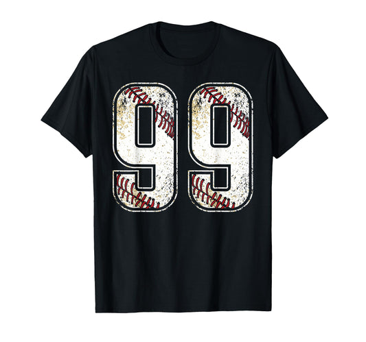 99 Baseball Jersey Number 99 Birthday T-Shirt - Streetwear Style Unisex - T-Shirt, Sweatshirt, Hoodie