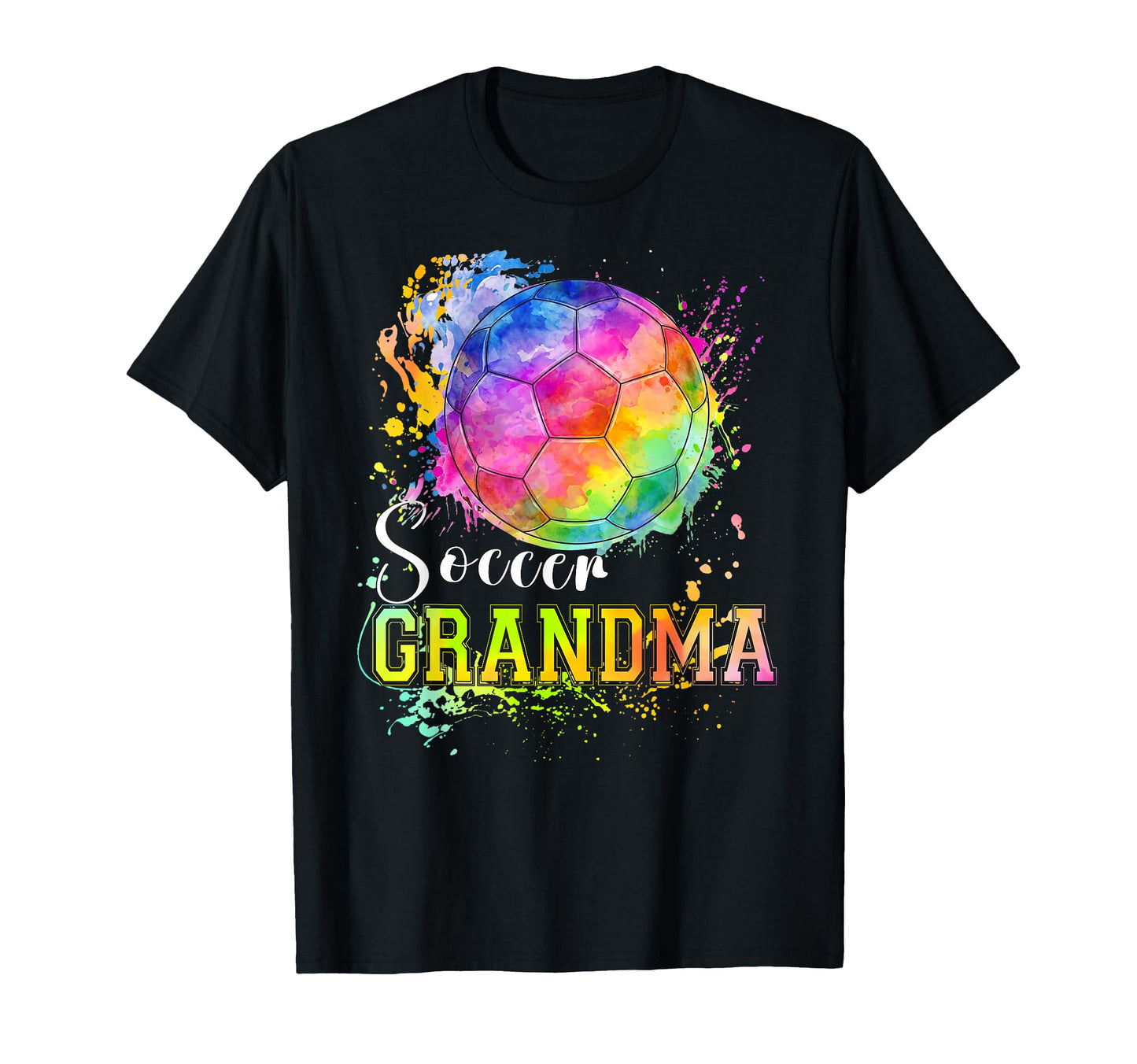 Soccer Grandma Nana Gigi Colorful Ball T-Shirt - Unique Graphic Unisex - T-Shirt, Sweatshirt, Hoodie
