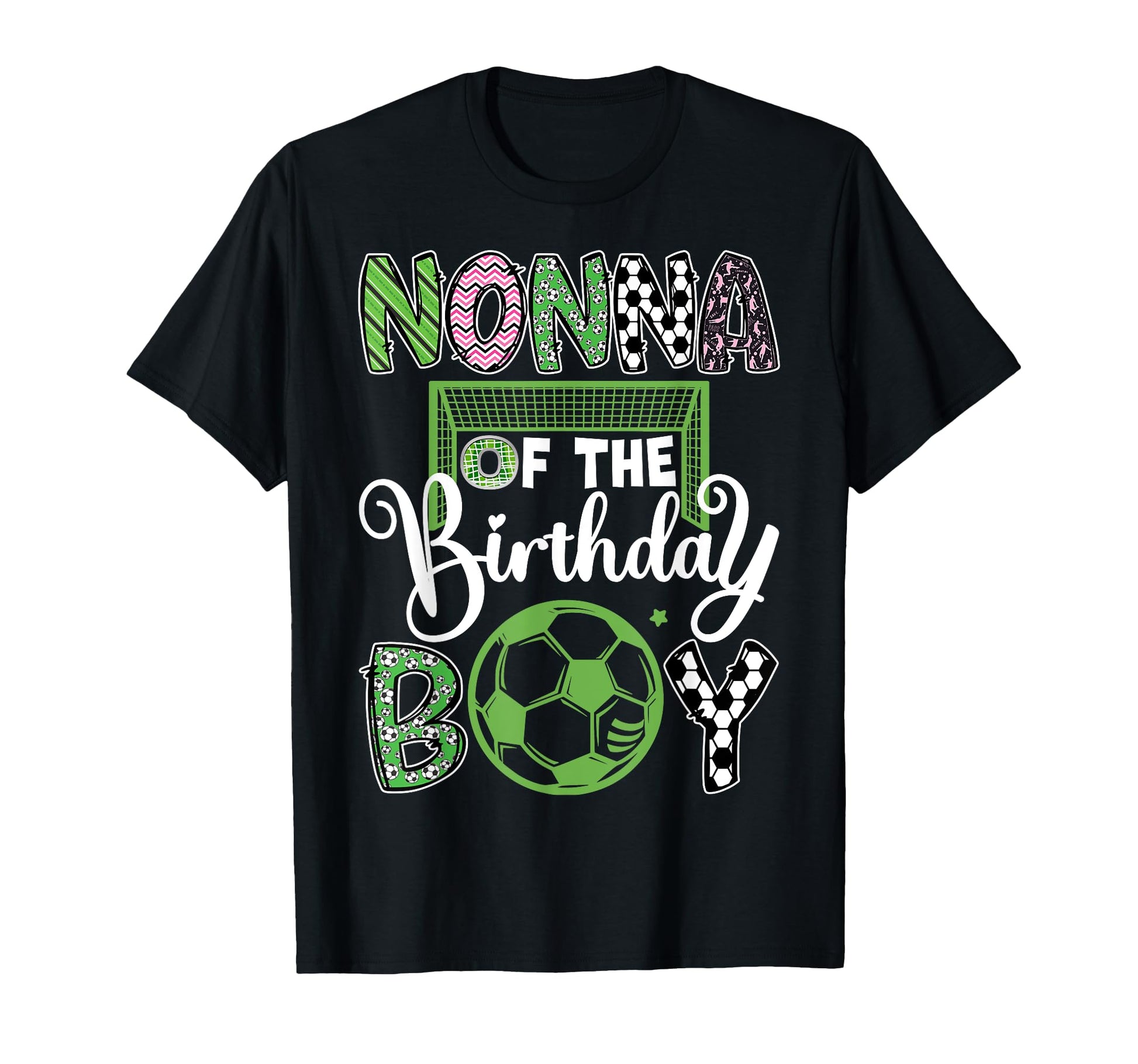 Nonna Birthday Soccer Player Birthday T-Shirt - Custom Art Print Men Women - T-Shirt, Sweatshirt, Hoodie