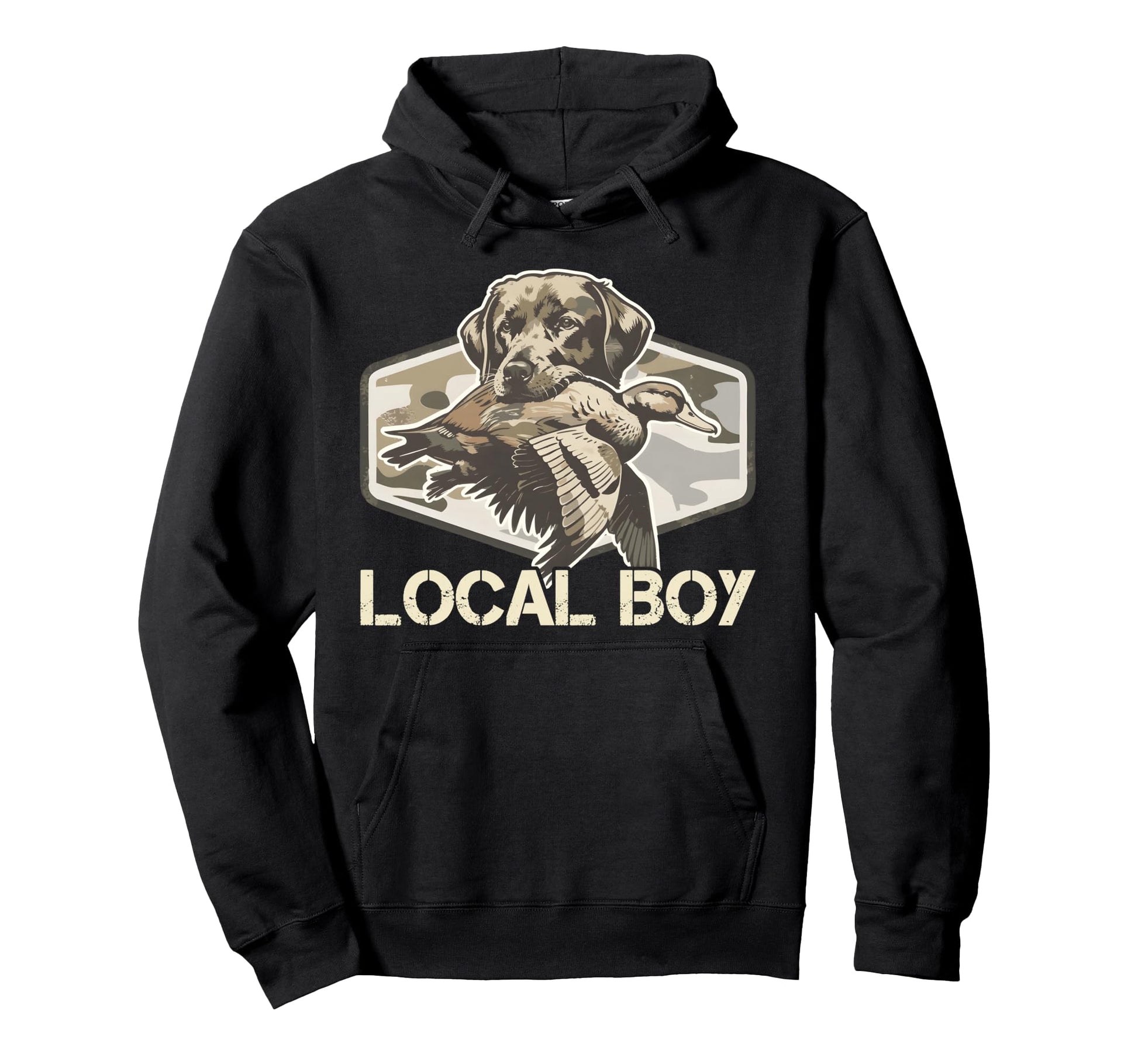Camo Southern Local Duck Hunting Hoodie - Custom Art Print for Adults - T-Shirt, Sweatshirt, Hoodie