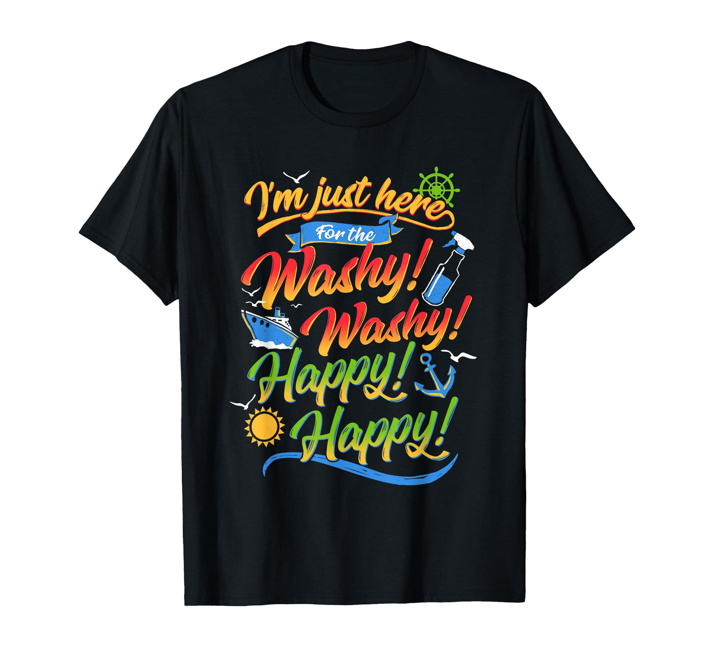 Washy Funny Family Cruise Ship Vacation T-Shirt - Trendy Graphic Men Women - T-Shirt, Sweatshirt, Hoodie