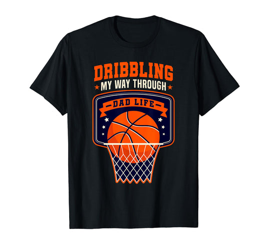Basketball Basketball Dad Fathers Day T-Shirt - Unique Graphic Men Women - T-Shirt, Sweatshirt, Hoodie