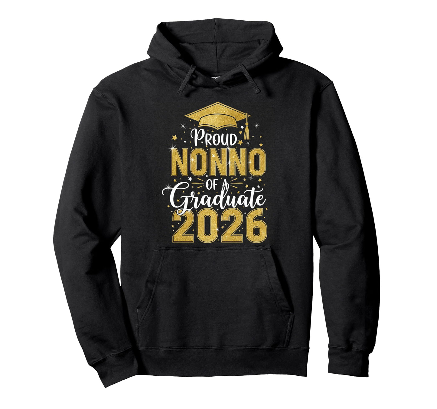 Proud Nonno Class 2026 Graduate Senior Hoodie - Aesthetic Graphic Unisex - T-Shirt, Sweatshirt, Hoodie