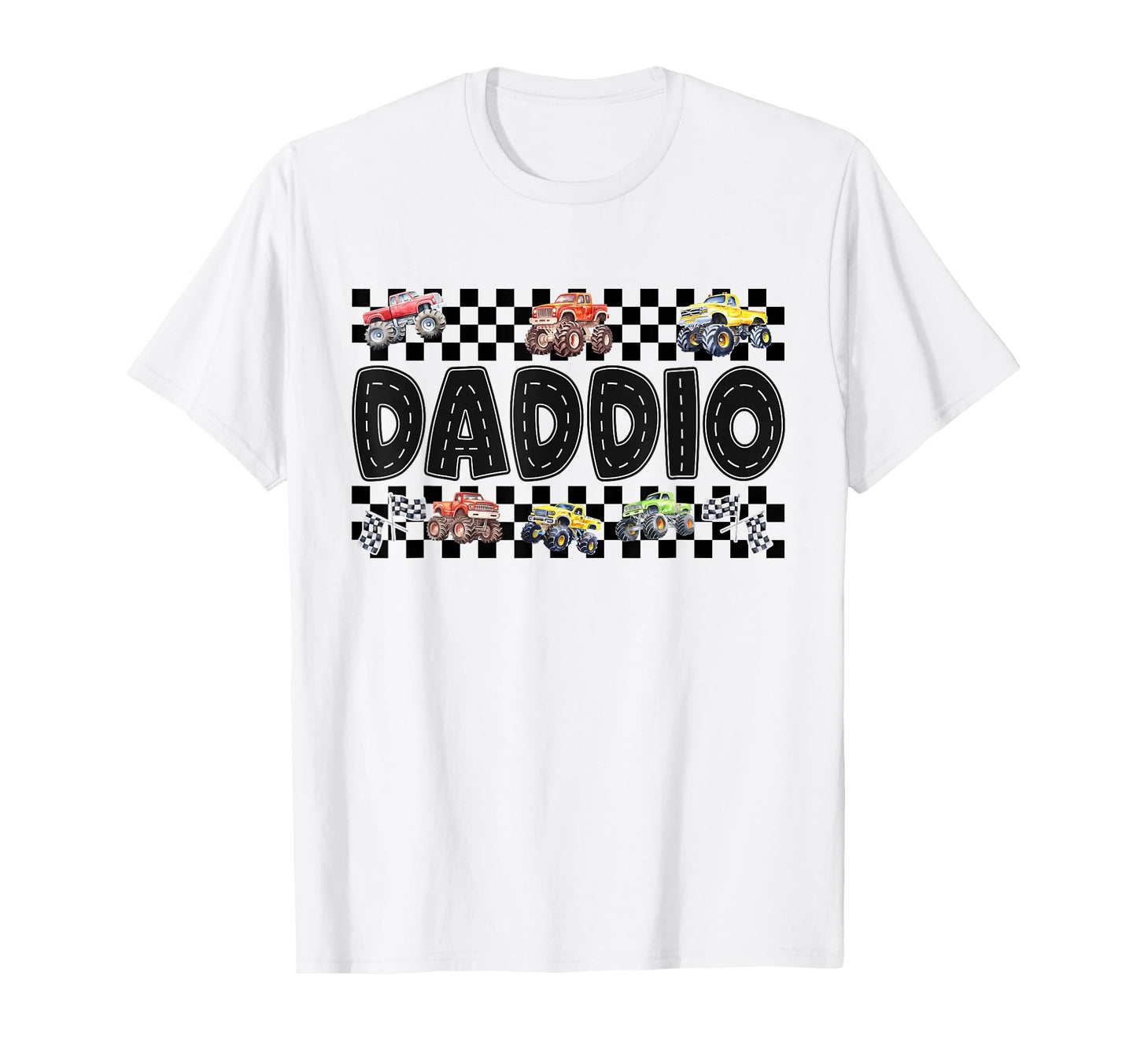 Daddio Monster Truck Family Crew Birthday T-Shirt - Trendy Graphic Unisex - T-Shirt, Sweatshirt, Hoodie