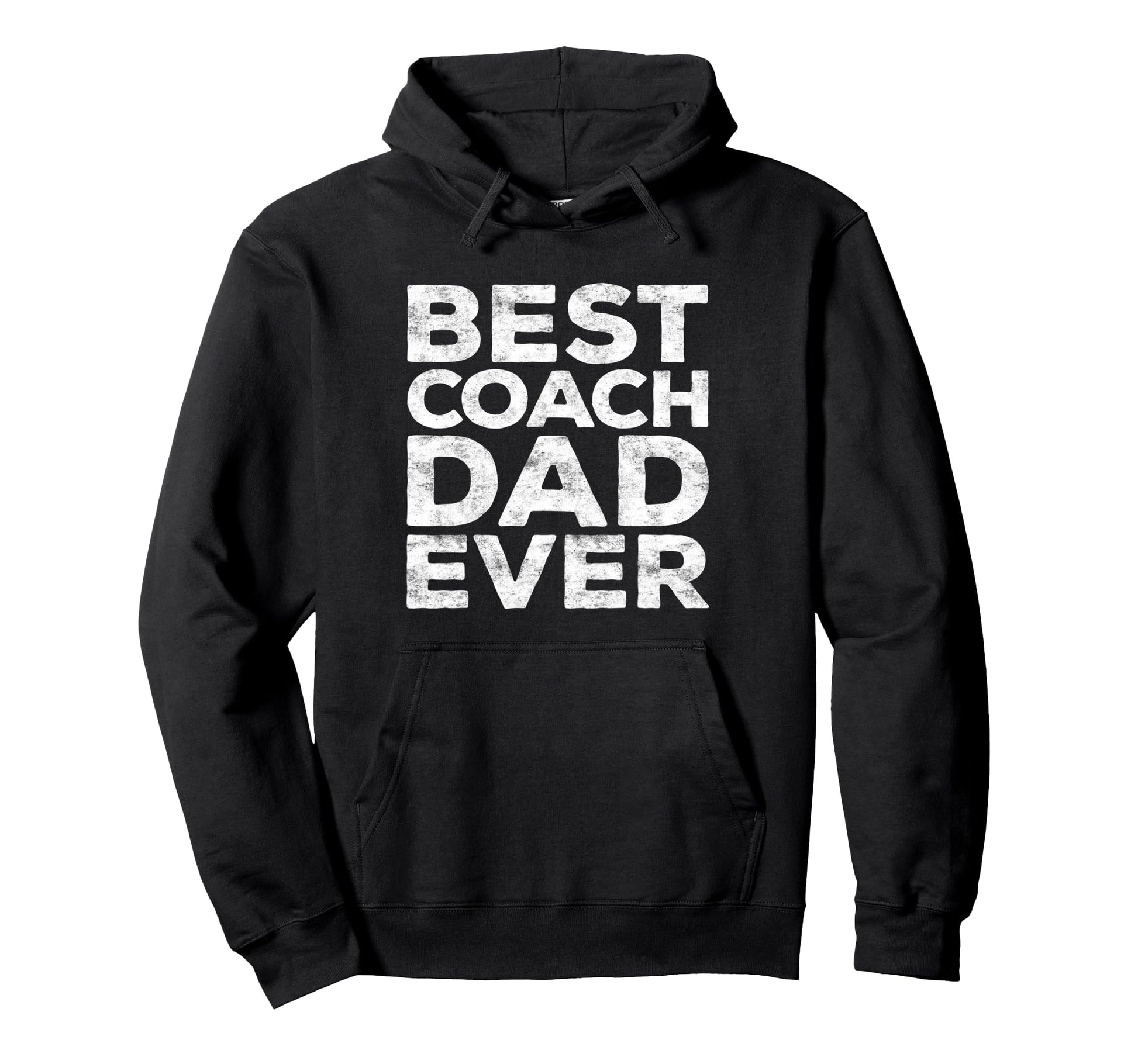 Best Coach Dad Ever Daddy Fathers Day Hoodie - Minimalist Print Men Women - T-Shirt, Sweatshirt, Hoodie