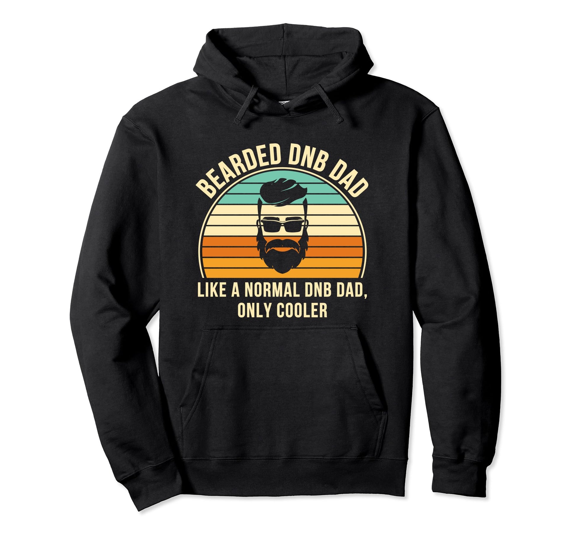 Bearded Bass Drum Dad Dnb Hoodie - Aesthetic Graphic Unisex - T-Shirt, Sweatshirt, Hoodie