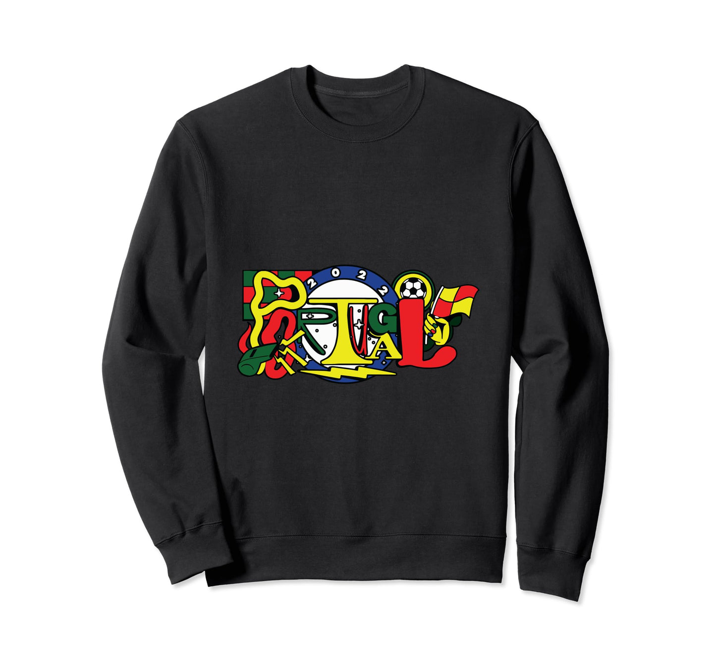 Portugal Soccer Team Sweatshirt - Custom Art Print Unisex - T-Shirt, Sweatshirt, Hoodie