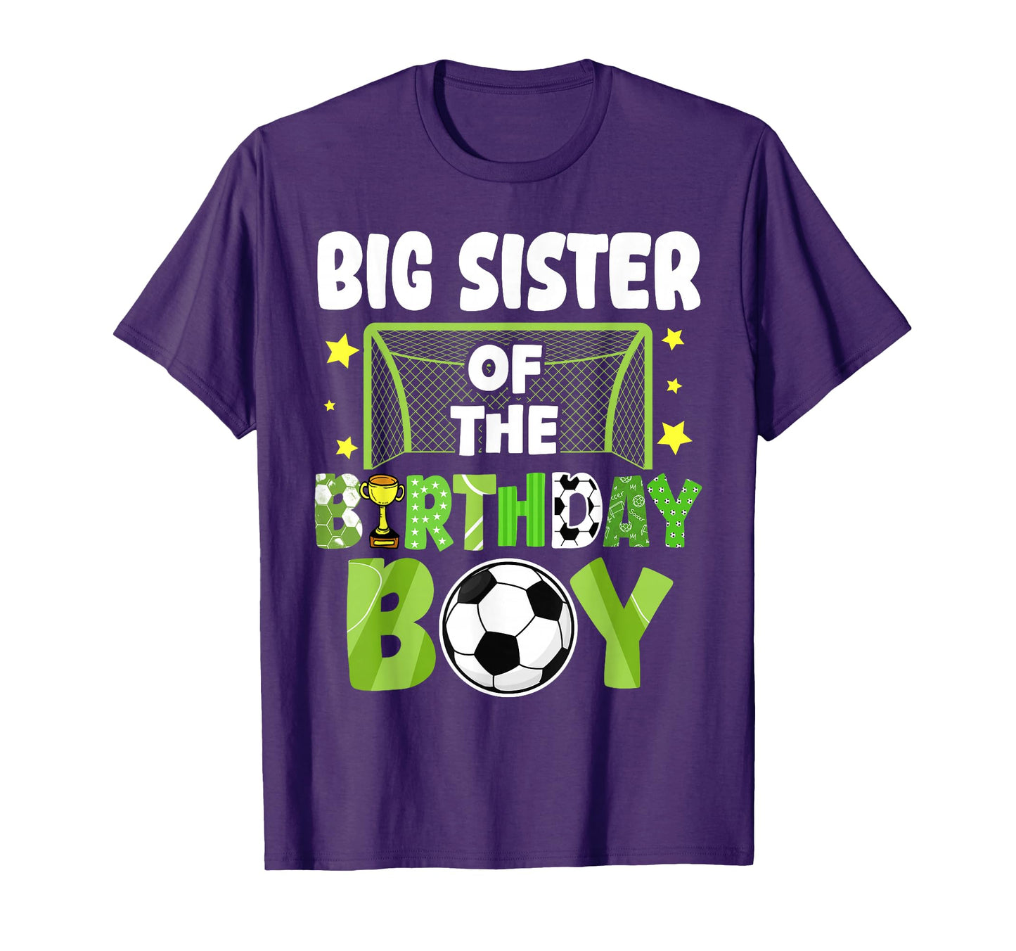 Soccer Big Sister Birthday Party Soccer T-Shirt - Trendy Graphic Men Women - T-Shirt, Sweatshirt, Hoodie