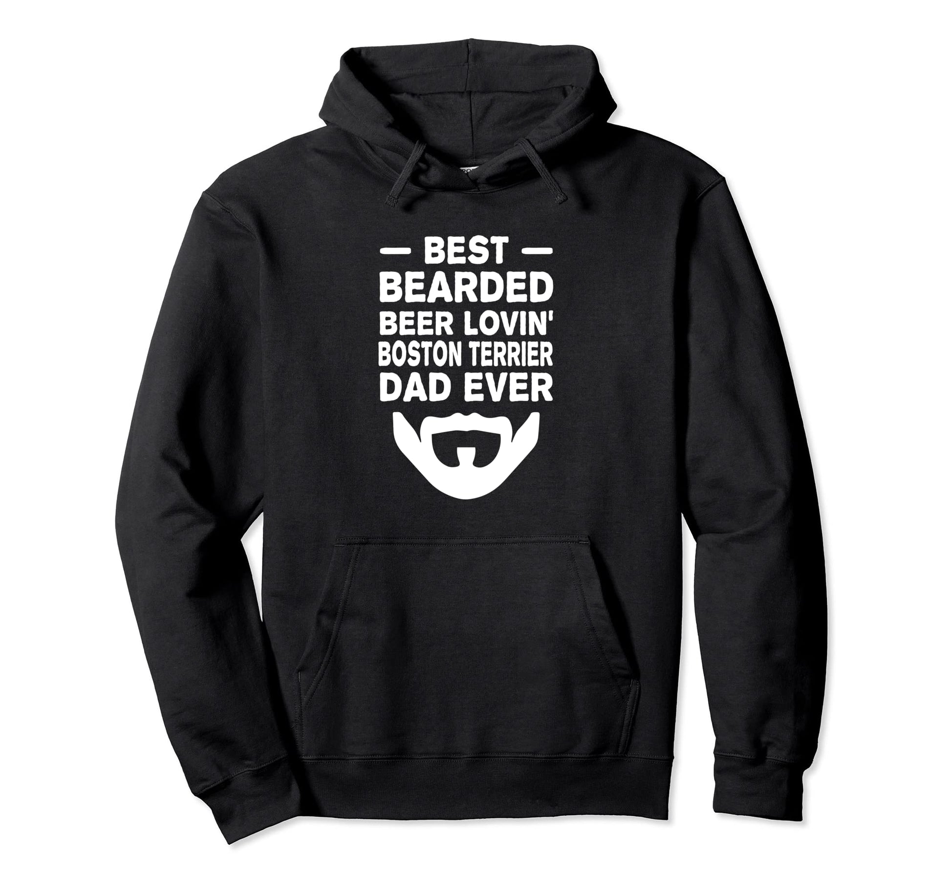 Best Bearded Beer Lovin Boston Terrier Hoodie - Trendy Graphic for Adults - T-Shirt, Sweatshirt, Hoodie