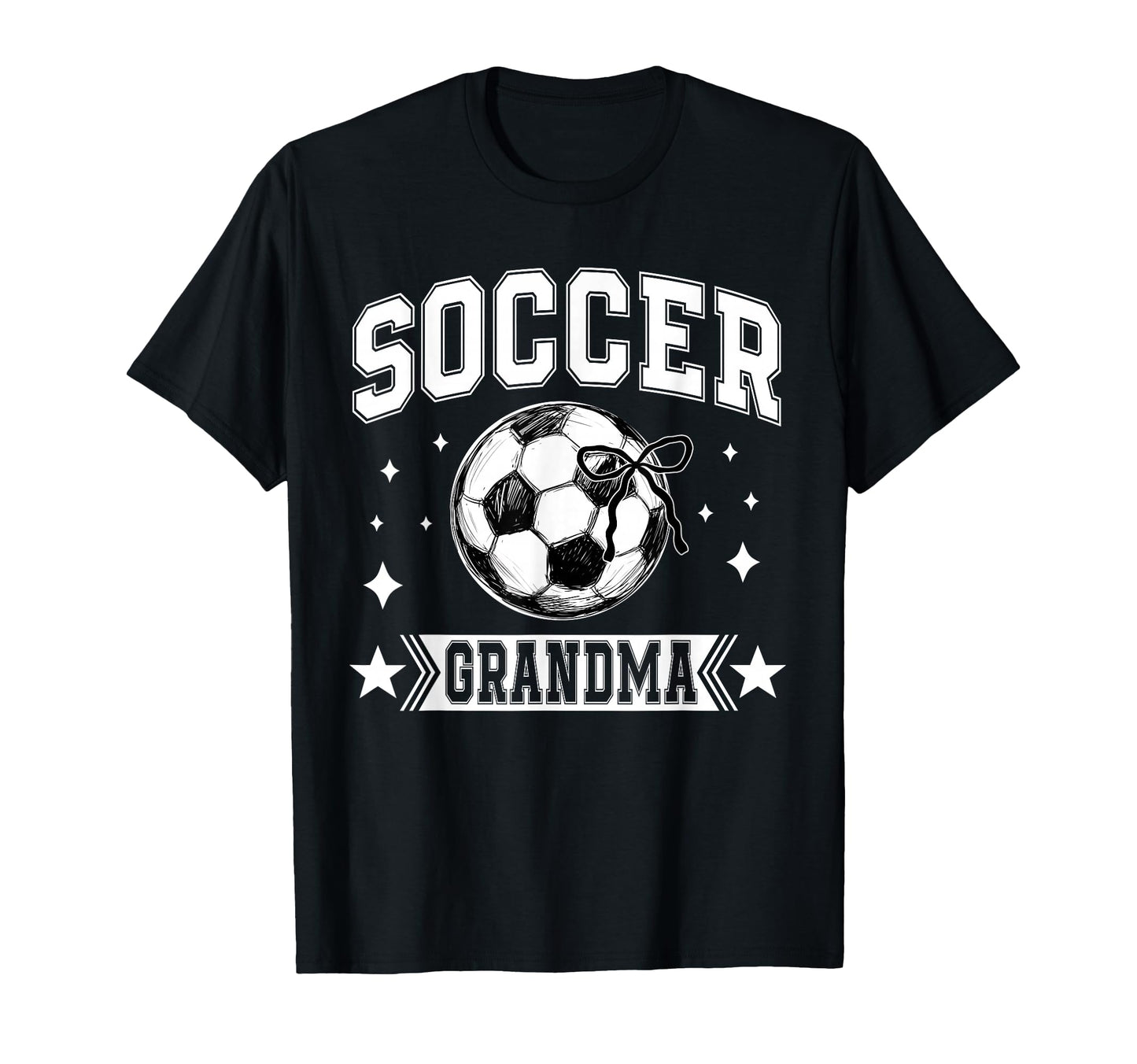 Coquette Bow Soccer Grandma Soccer T-Shirt - Novelty Apparel Men Women - T-Shirt, Sweatshirt, Hoodie