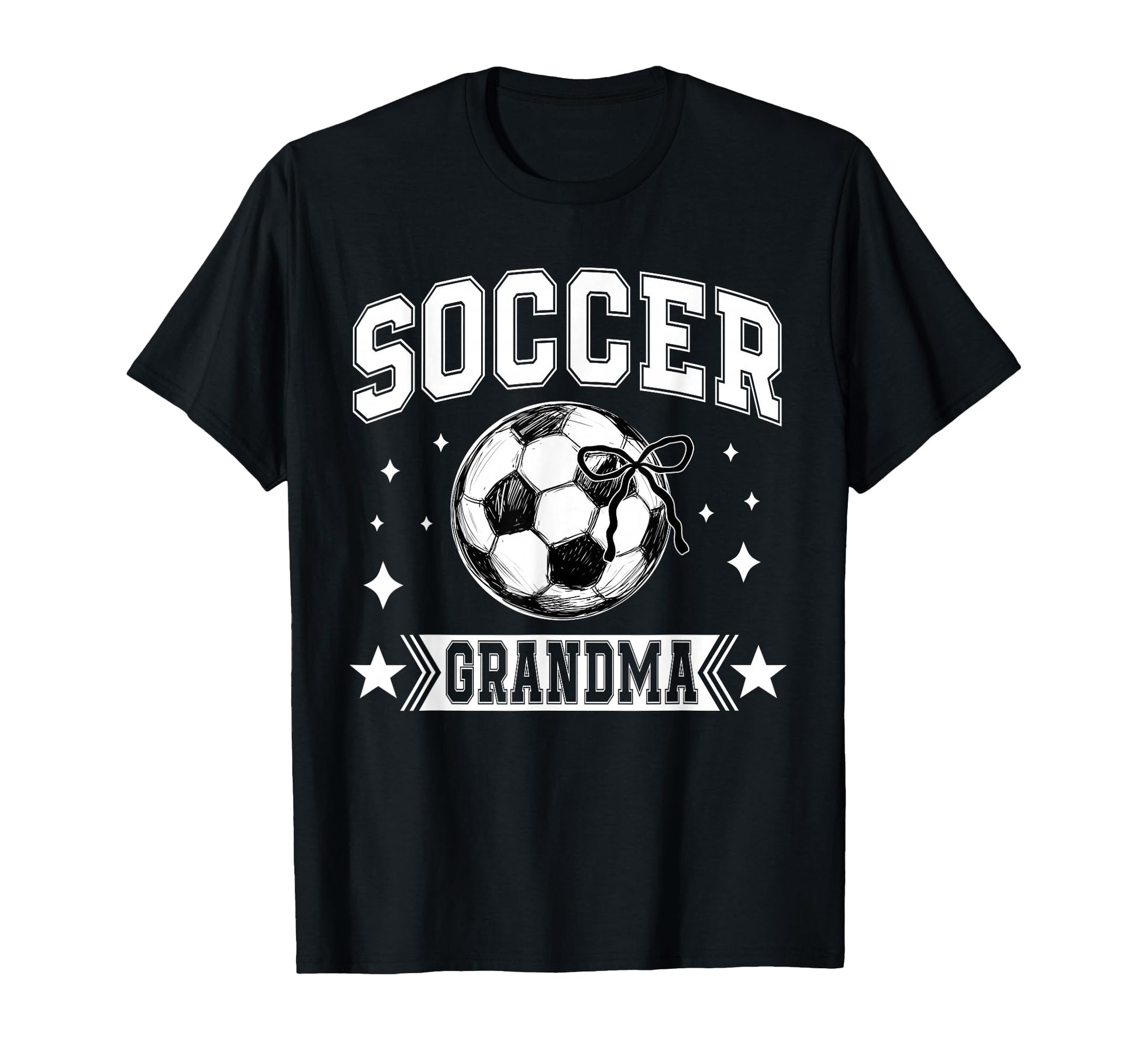 Coquette Bow Soccer Grandma Soccer T-Shirt - Novelty Apparel Men Women - T-Shirt, Sweatshirt, Hoodie