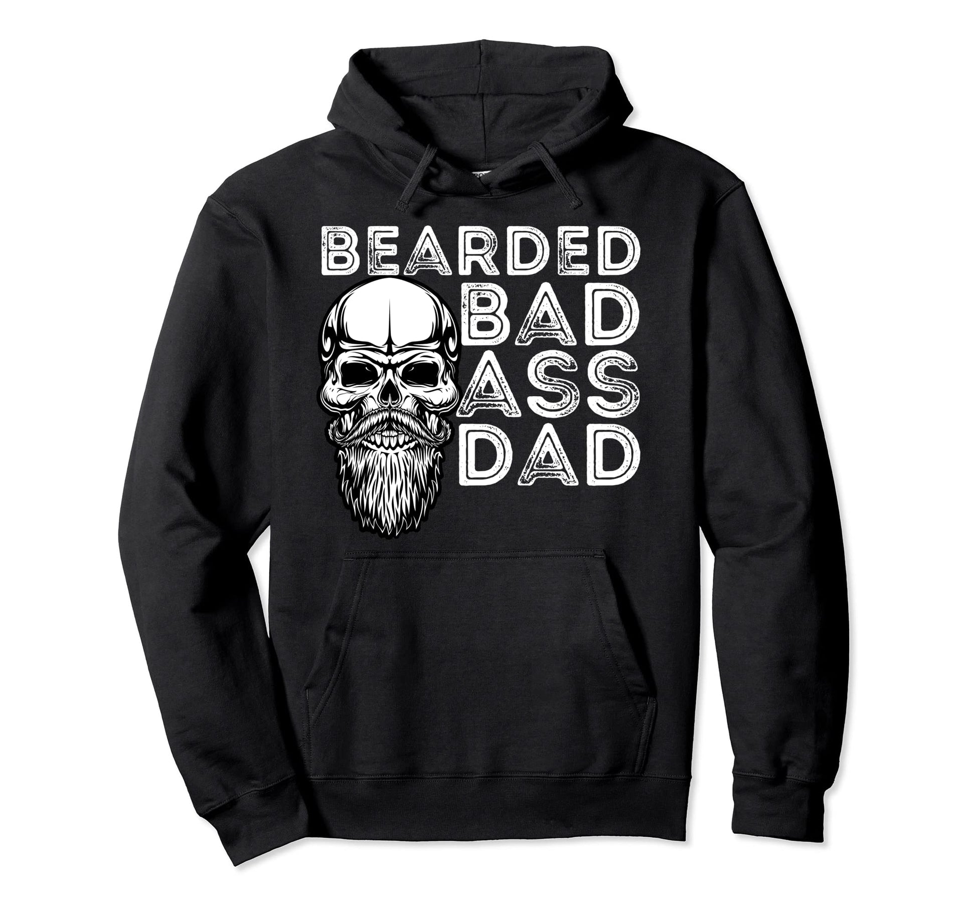 Bearded Dad Father Funny Beard Lover Hoodie - Streetwear Style for Adults - T-Shirt, Sweatshirt, Hoodie