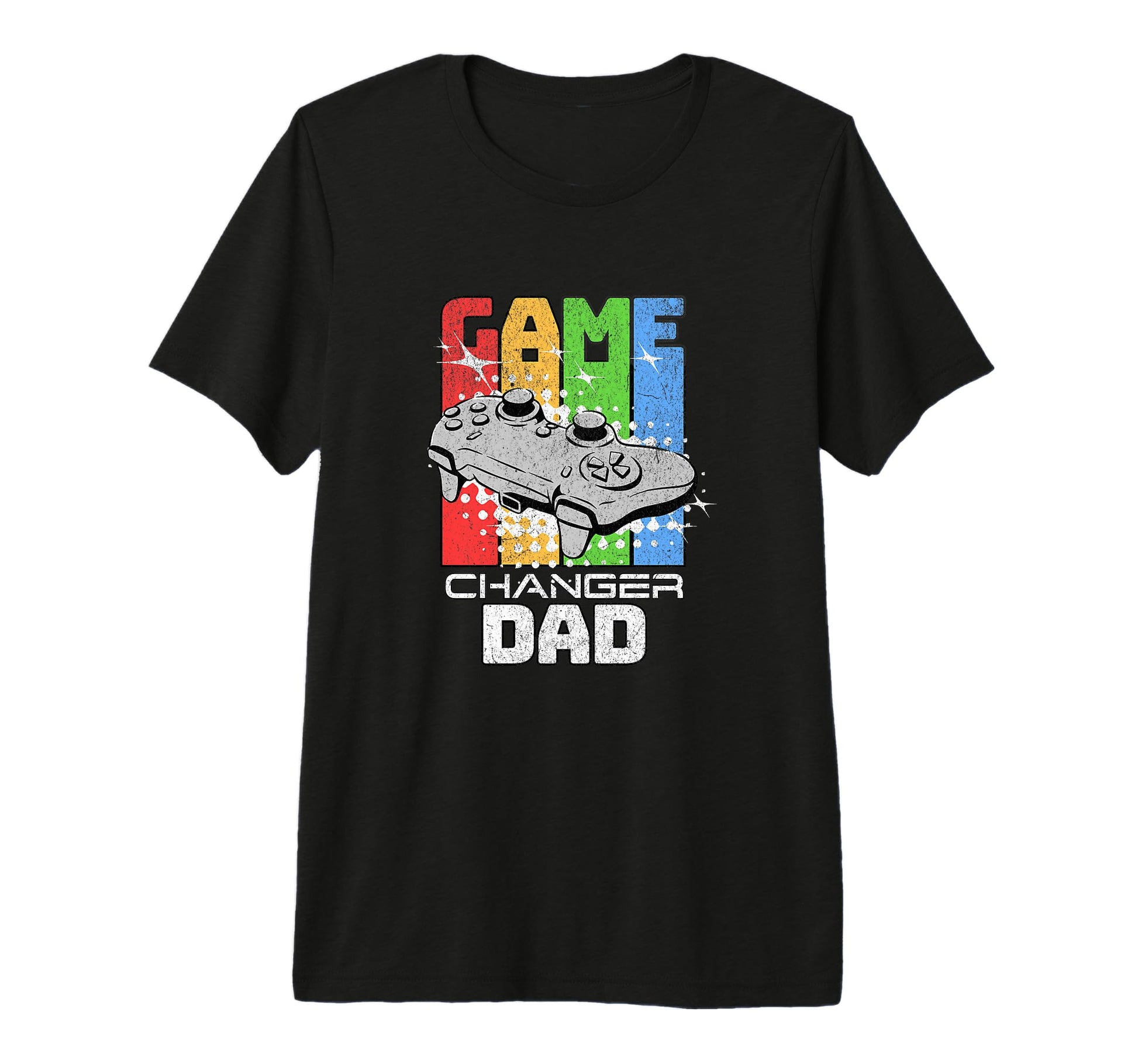 Game Changer Dad Video Games Tri Blend T-Shirt - Unique Graphic Men Women - T-Shirt, Sweatshirt, Hoodie