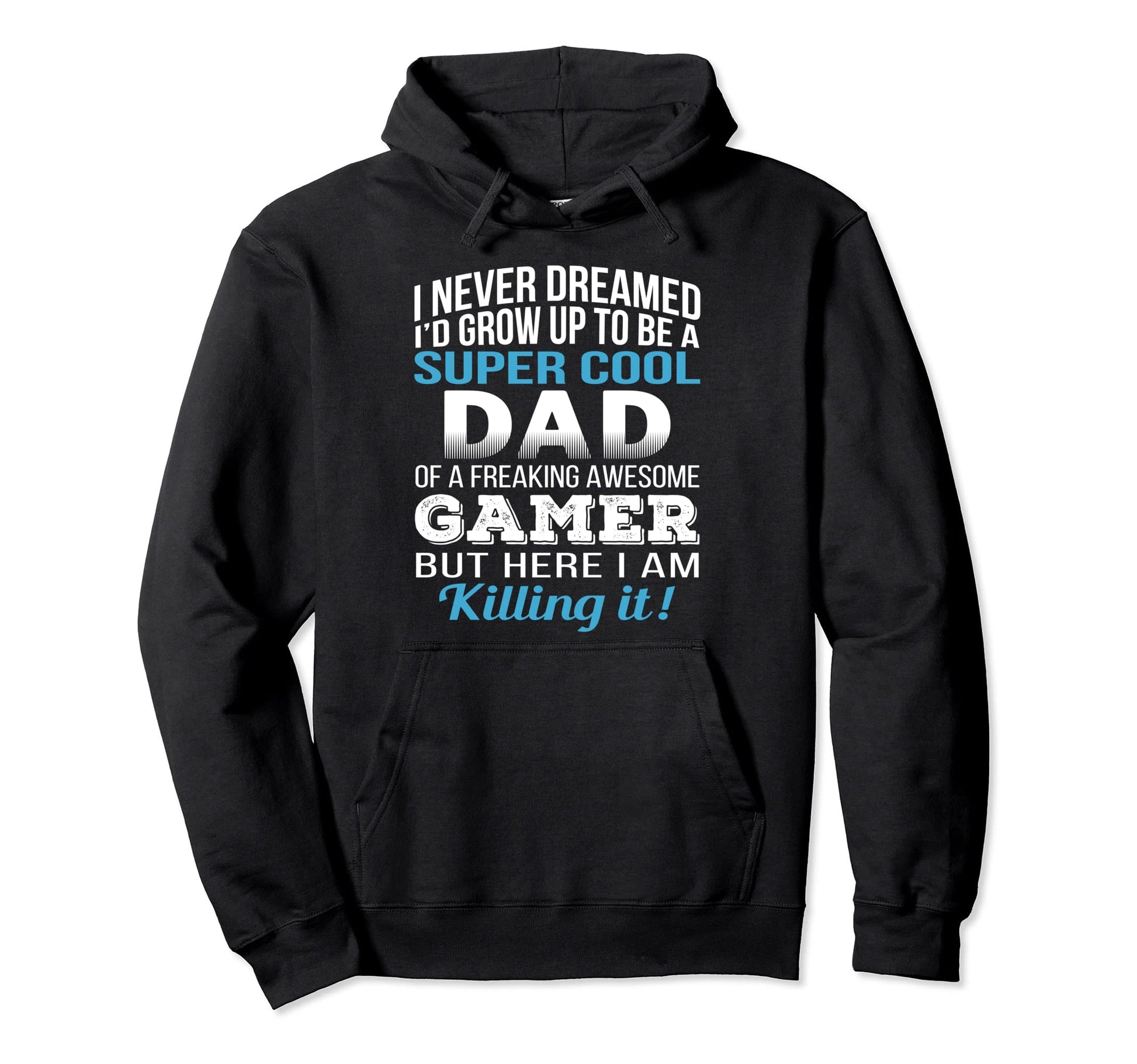 Dad Gamer Fathers Day Gift Hoodie - Custom Art Print for Adults - T-Shirt, Sweatshirt, Hoodie