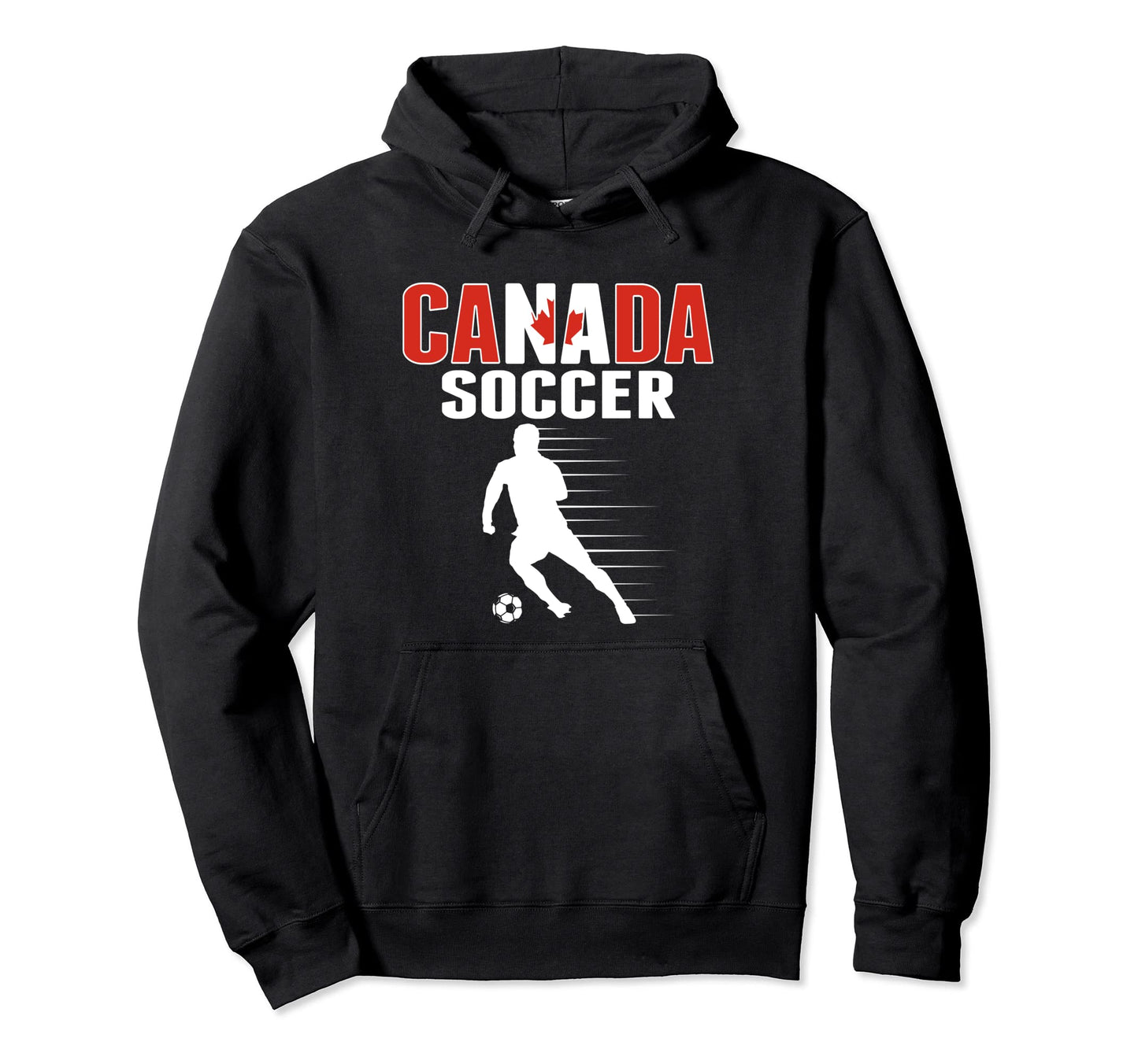 Canada Soccer Fans Jersey Proud Canadian Hoodie - Graphic Print Unisex - T-Shirt, Sweatshirt, Hoodie