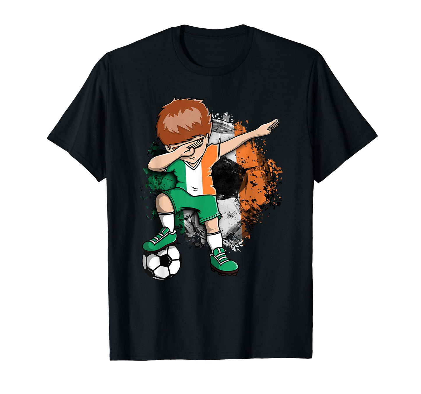 Dabbing Soccer Ireland Jersey Irish T-Shirt - Minimalist Print Men Women - T-Shirt, Sweatshirt, Hoodie