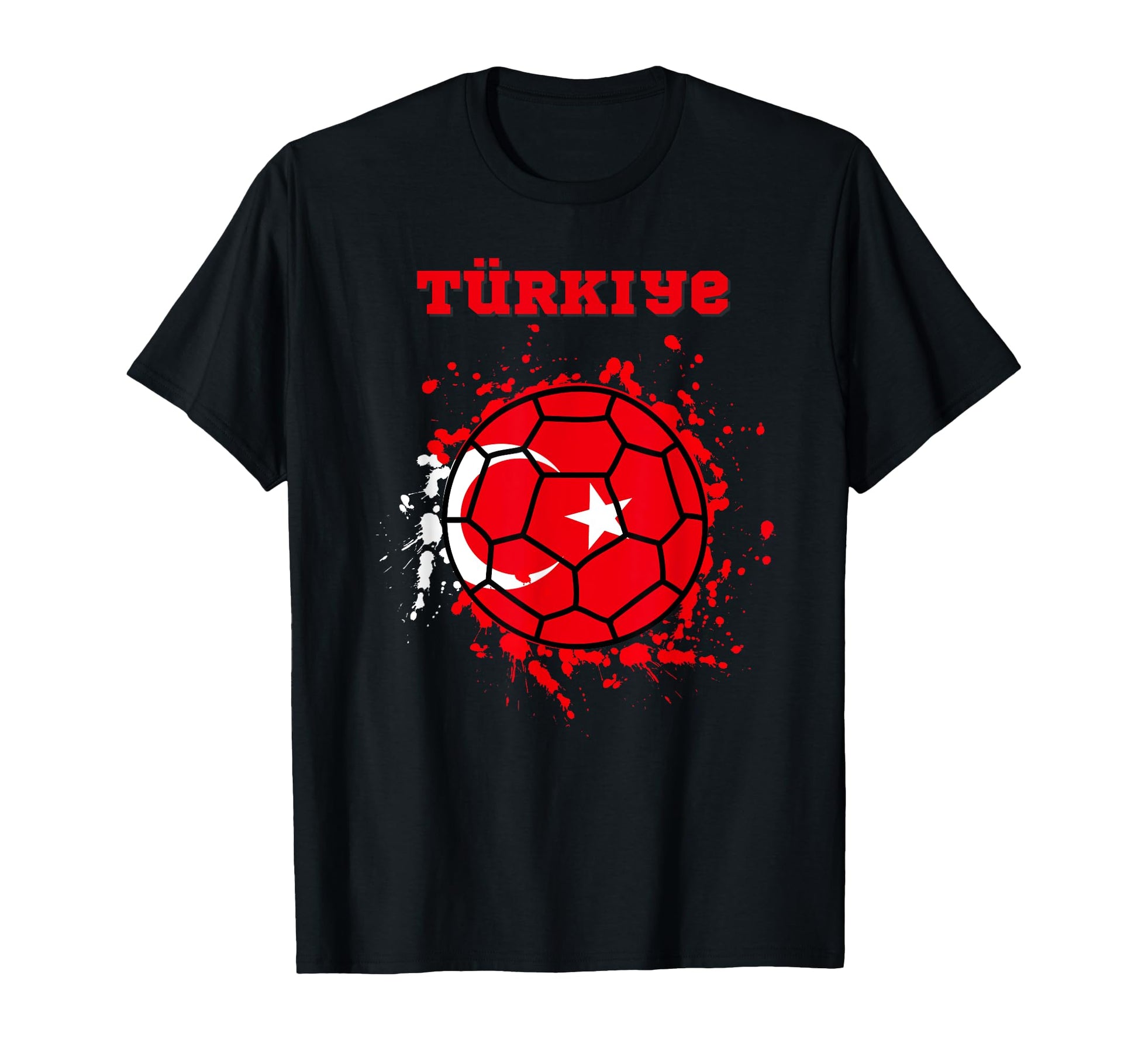 Turkey T Rkiye Soccer Ball Turkish T-Shirt - Fun Novelty Design Men Women - T-Shirt, Sweatshirt, Hoodie