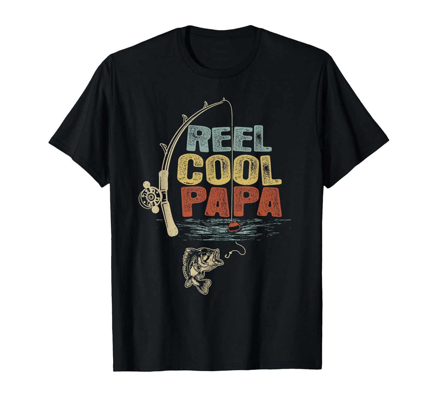 Funny Fisherman Reel Papa T-Shirt - Graphic Print Unisex - T-Shirt, Sweatshirt, Hoodie