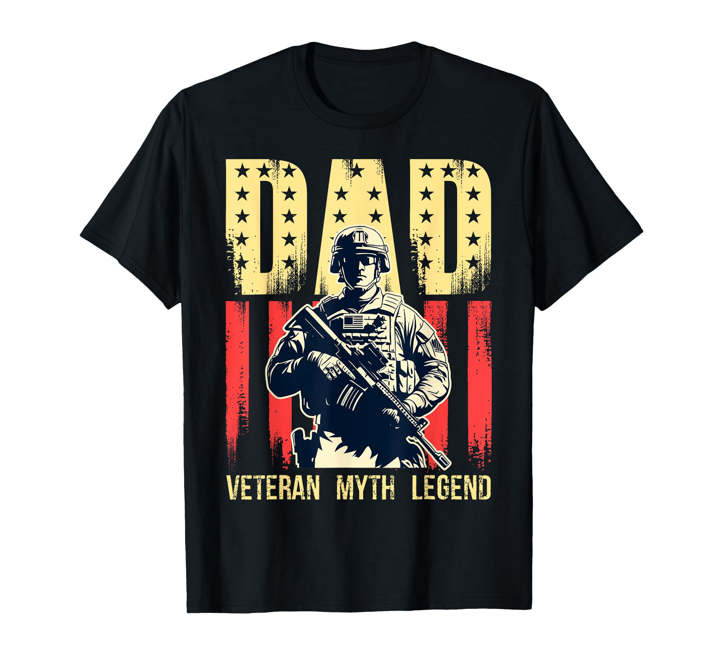 Dad Veteran Myth Legend Fathers Day Dad T-Shirt - Streetwear Style Unisex - T-Shirt, Sweatshirt, Hoodie