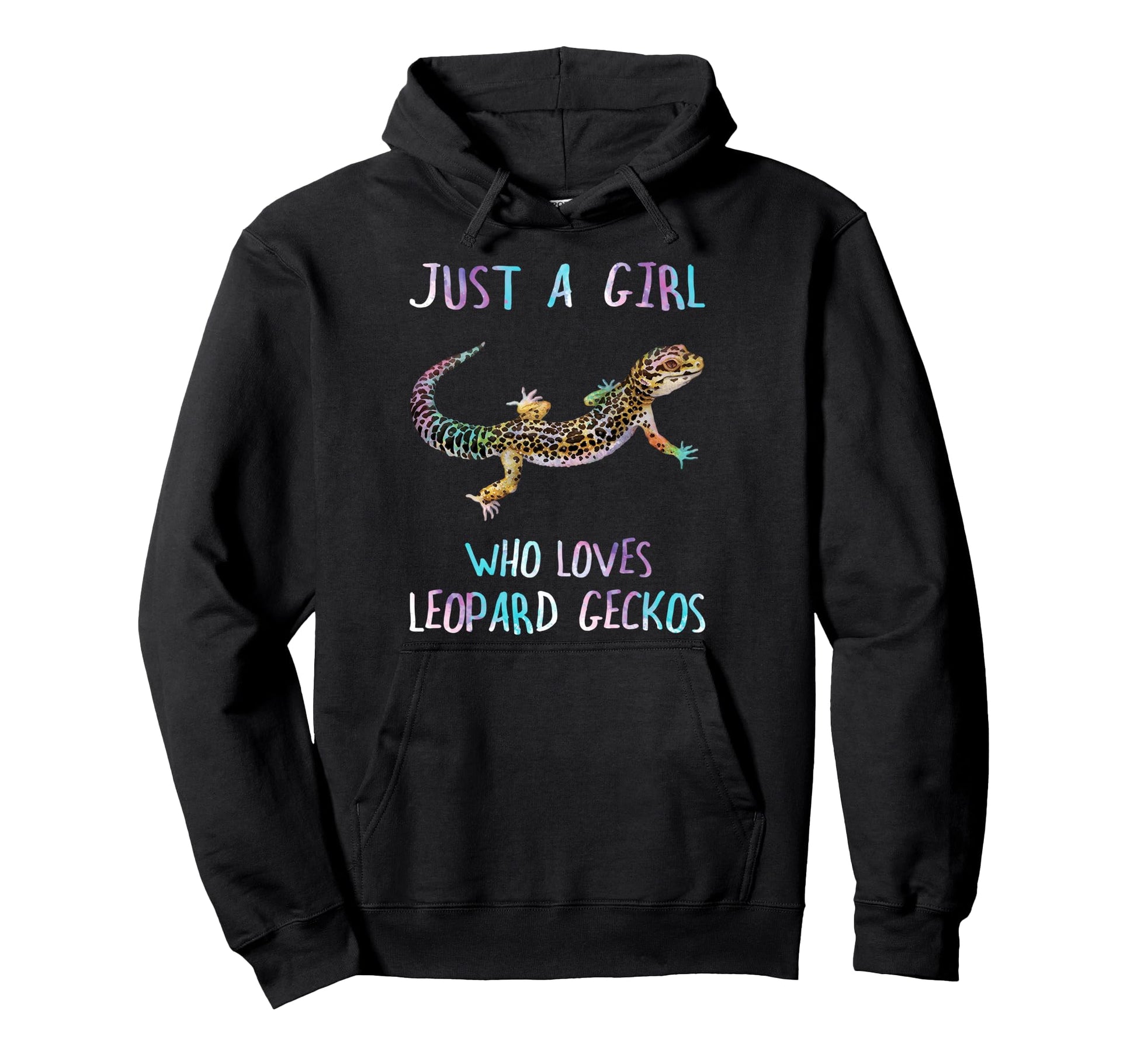 Watercolor Lizard Just Who Loves Hoodie - Custom Art Print for Adults - T-Shirt, Sweatshirt, Hoodie