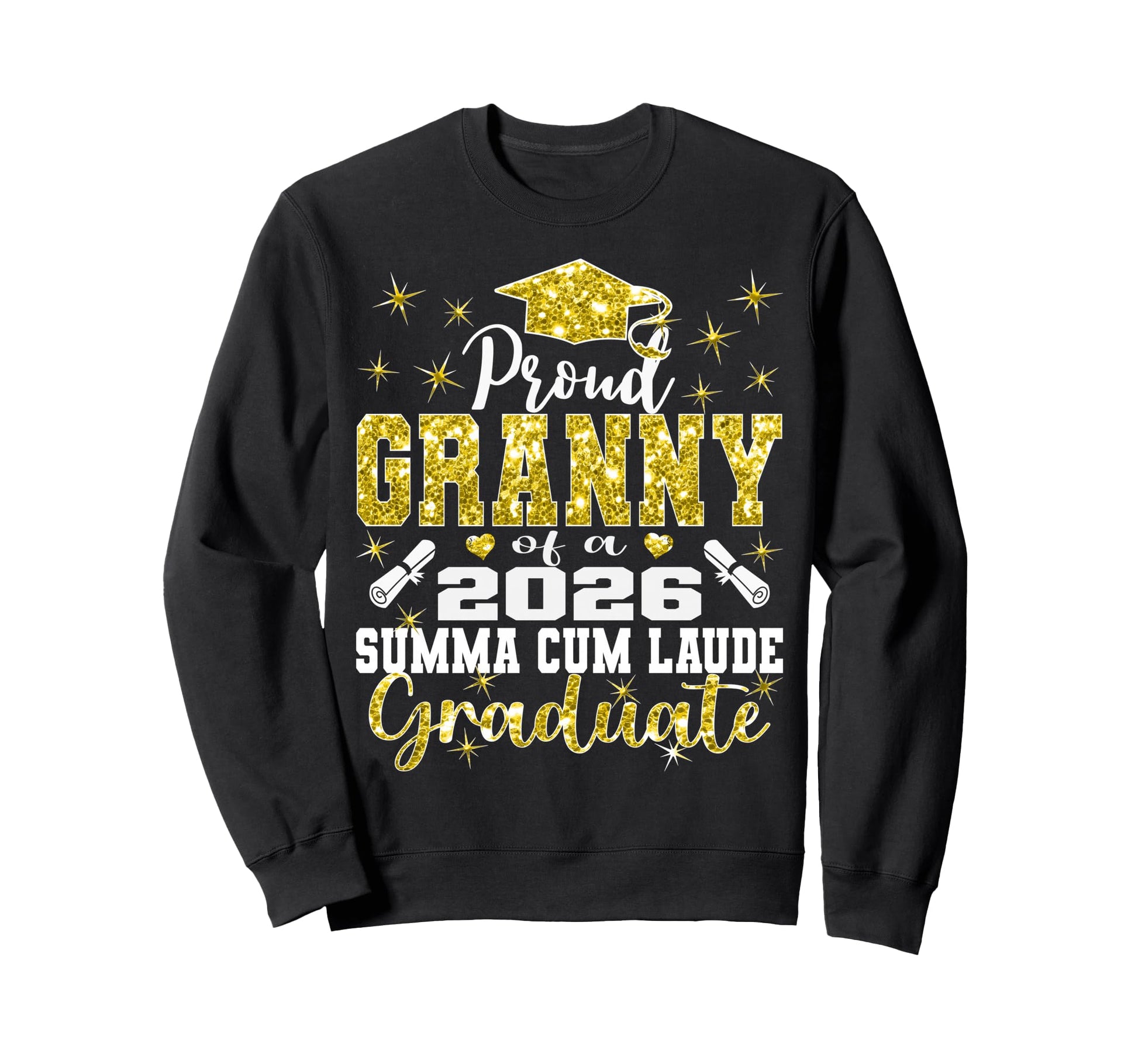 Proud Granny 2026 Summa Cum Laude Sweatshirt - Graphic Print Men Women - T-Shirt, Sweatshirt, Hoodie