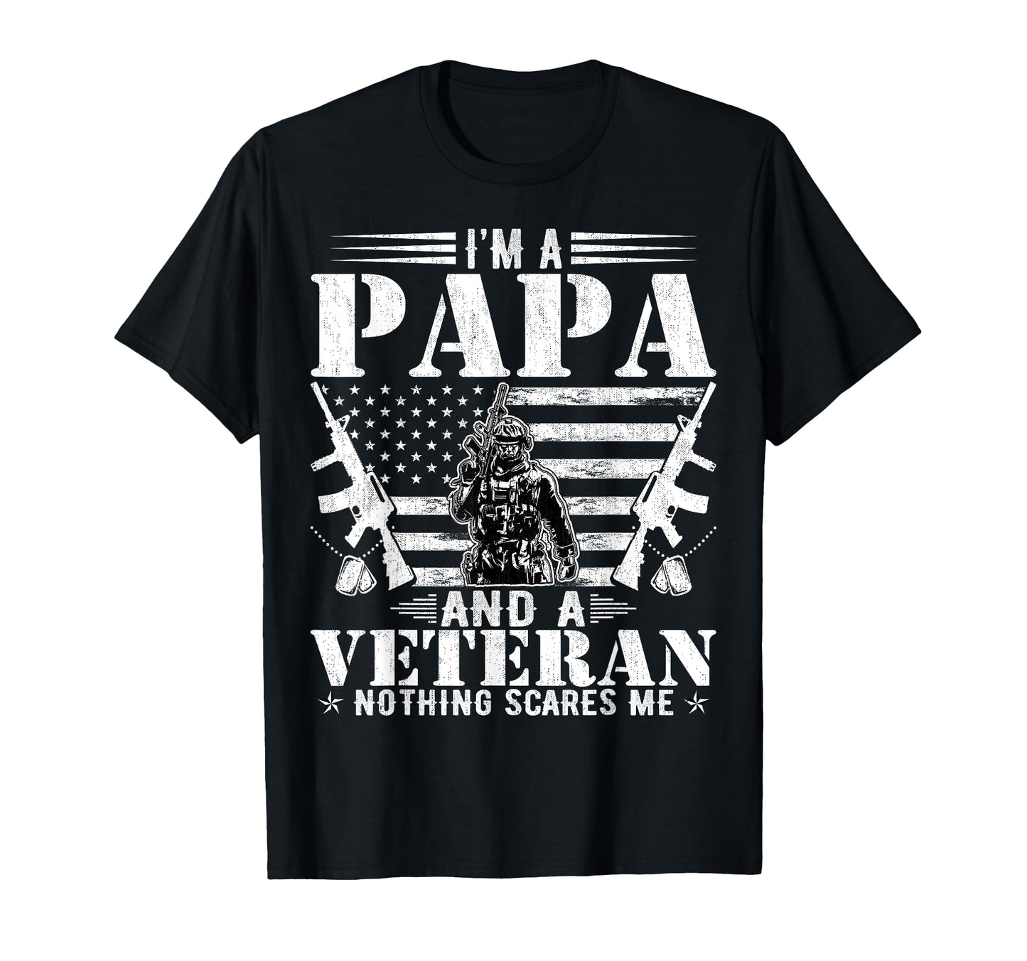 Im Papa And Veteran Fathers Day T-Shirt - Aesthetic Graphic Unisex - T-Shirt, Sweatshirt, Hoodie