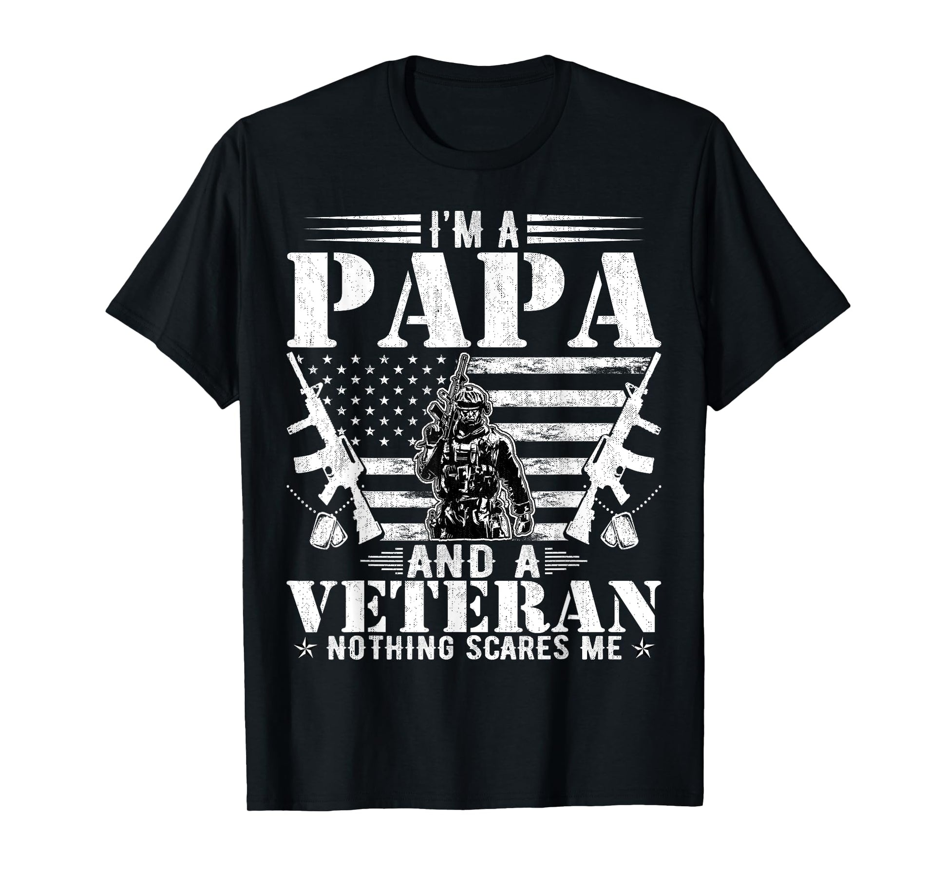 Im Papa And Veteran Fathers Day T-Shirt - Aesthetic Graphic Unisex - T-Shirt, Sweatshirt, Hoodie