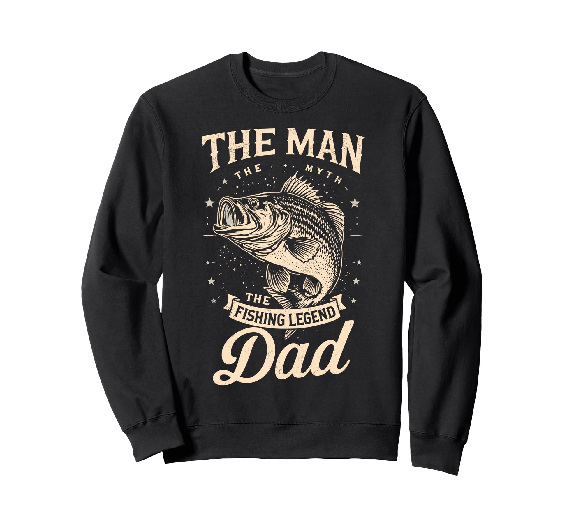 Myth Fishing Legend Dad Fish Fan Sweatshirt - Trendy Graphic for Adults - T-Shirt, Sweatshirt, Hoodie