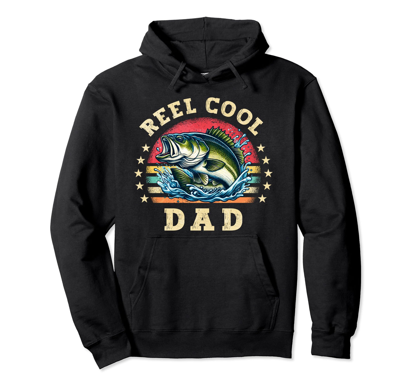 Reel Dad Fishing Dad Fathers Day Fisherman Hoodie - Custom Art Print Unisex - T-Shirt, Sweatshirt, Hoodie