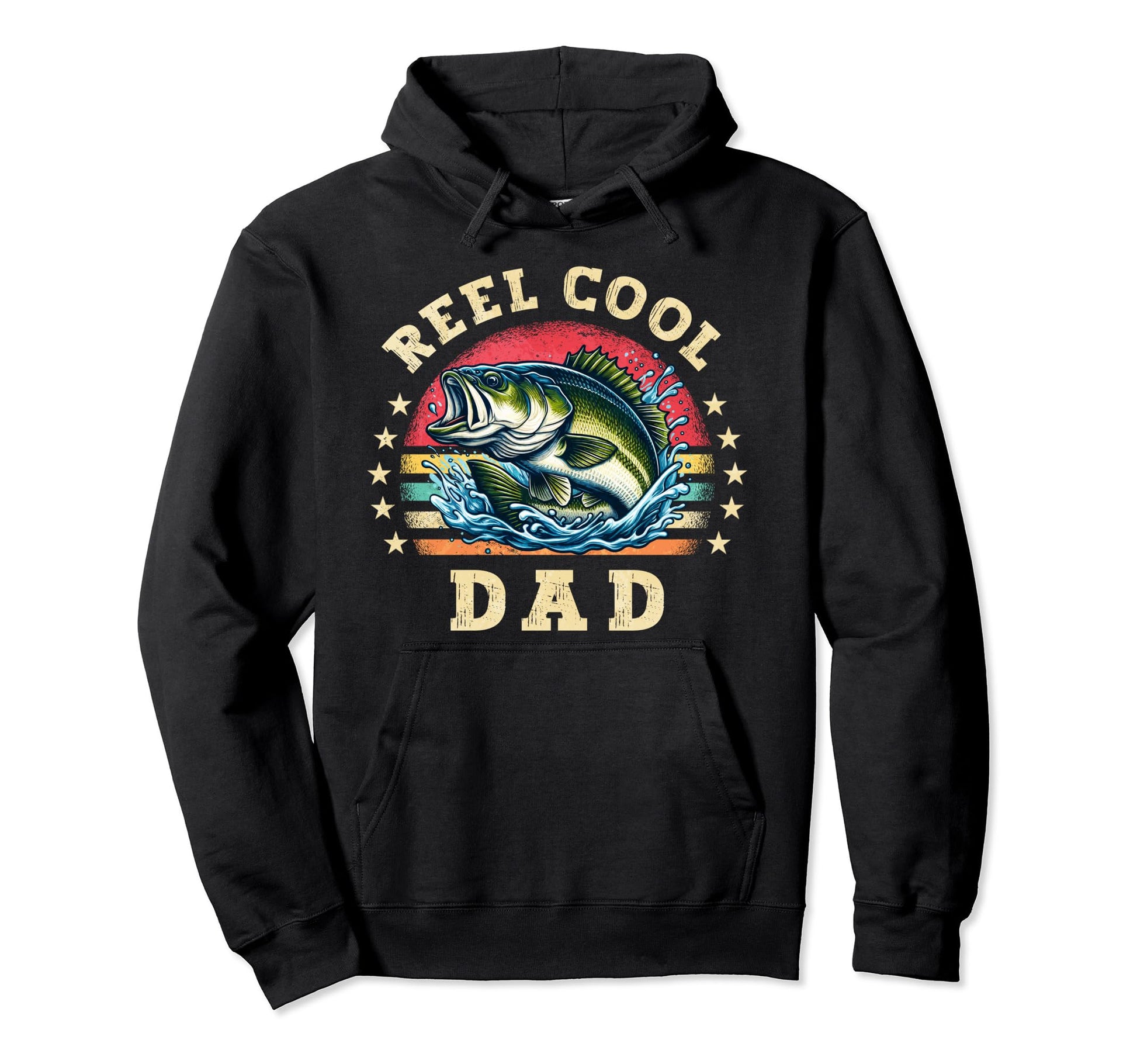 Reel Dad Fishing Dad Fathers Day Fisherman Hoodie - Custom Art Print Unisex - T-Shirt, Sweatshirt, Hoodie