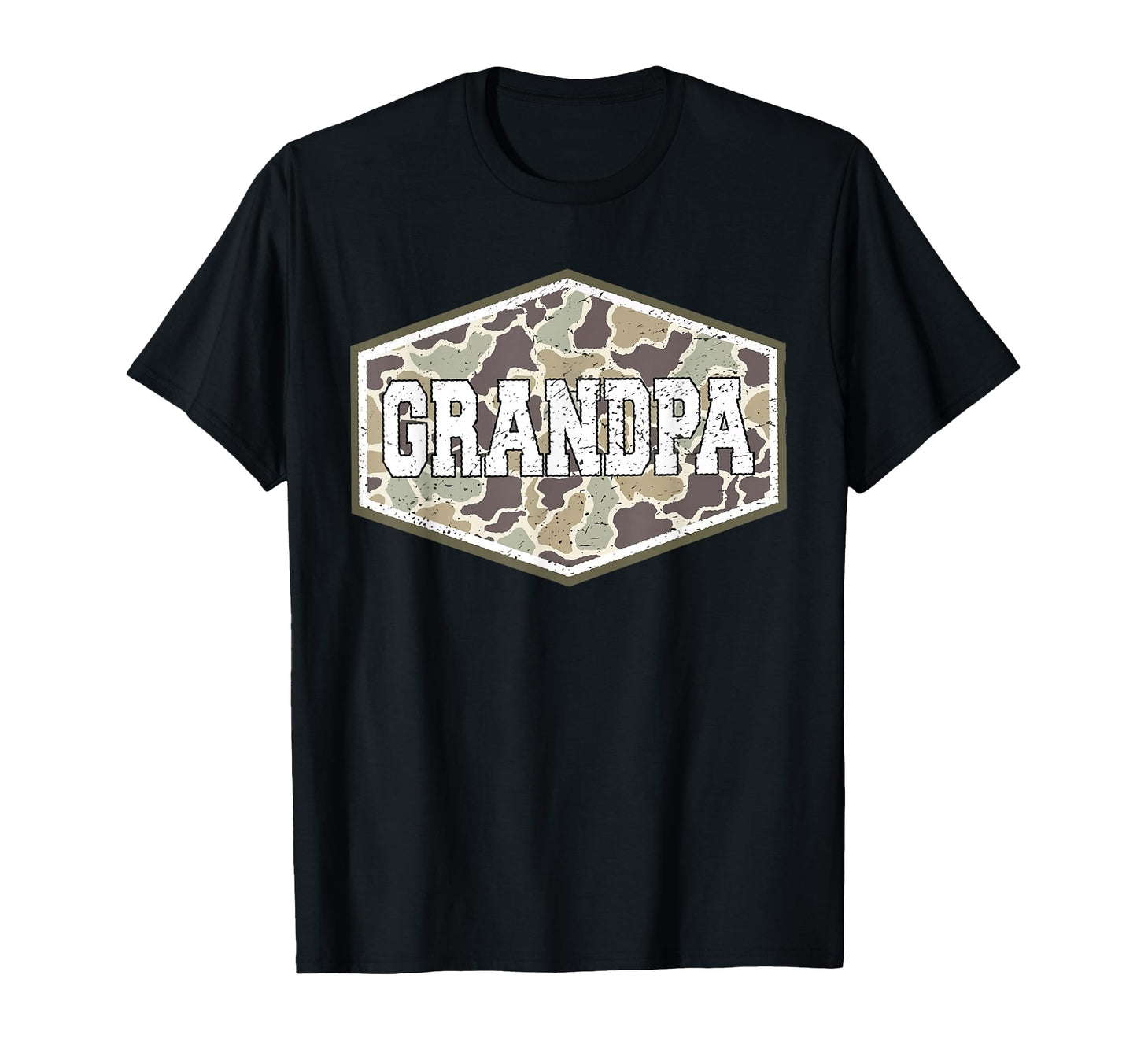 Camo Grandpa Funny Fathers Day T-Shirt - Custom Art Print Unisex - T-Shirt, Sweatshirt, Hoodie
