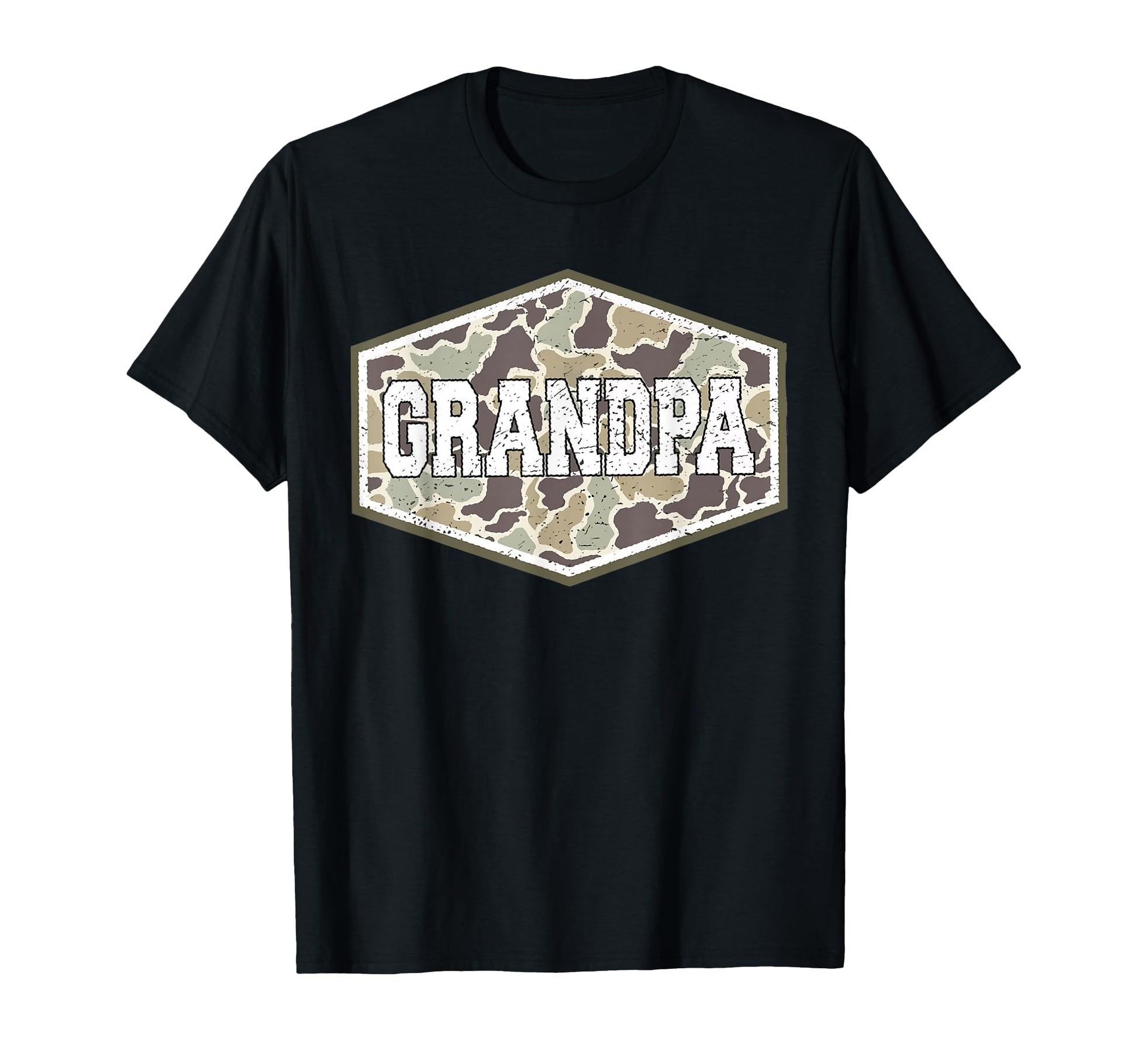 Camo Grandpa Funny Fathers Day T-Shirt - Custom Art Print Unisex - T-Shirt, Sweatshirt, Hoodie