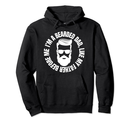 Bearded Dad Mens Beard Funny Superhero Hoodie - Streetwear Style Unisex - T-Shirt, Sweatshirt, Hoodie