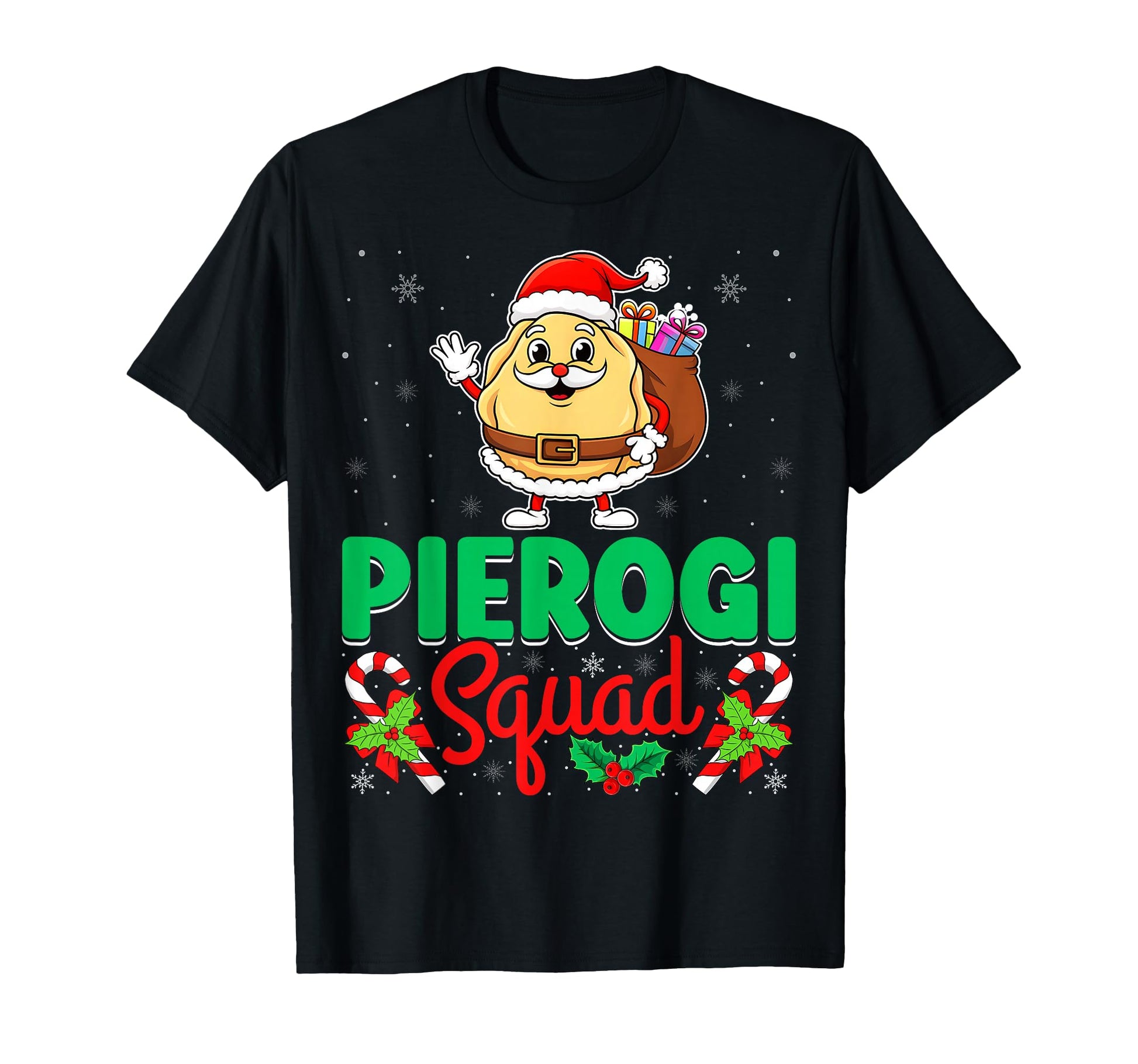 Pierogi Squad Polish Pierogi Wearing T-Shirt - Novelty Apparel Men Women - T-Shirt, Sweatshirt, Hoodie